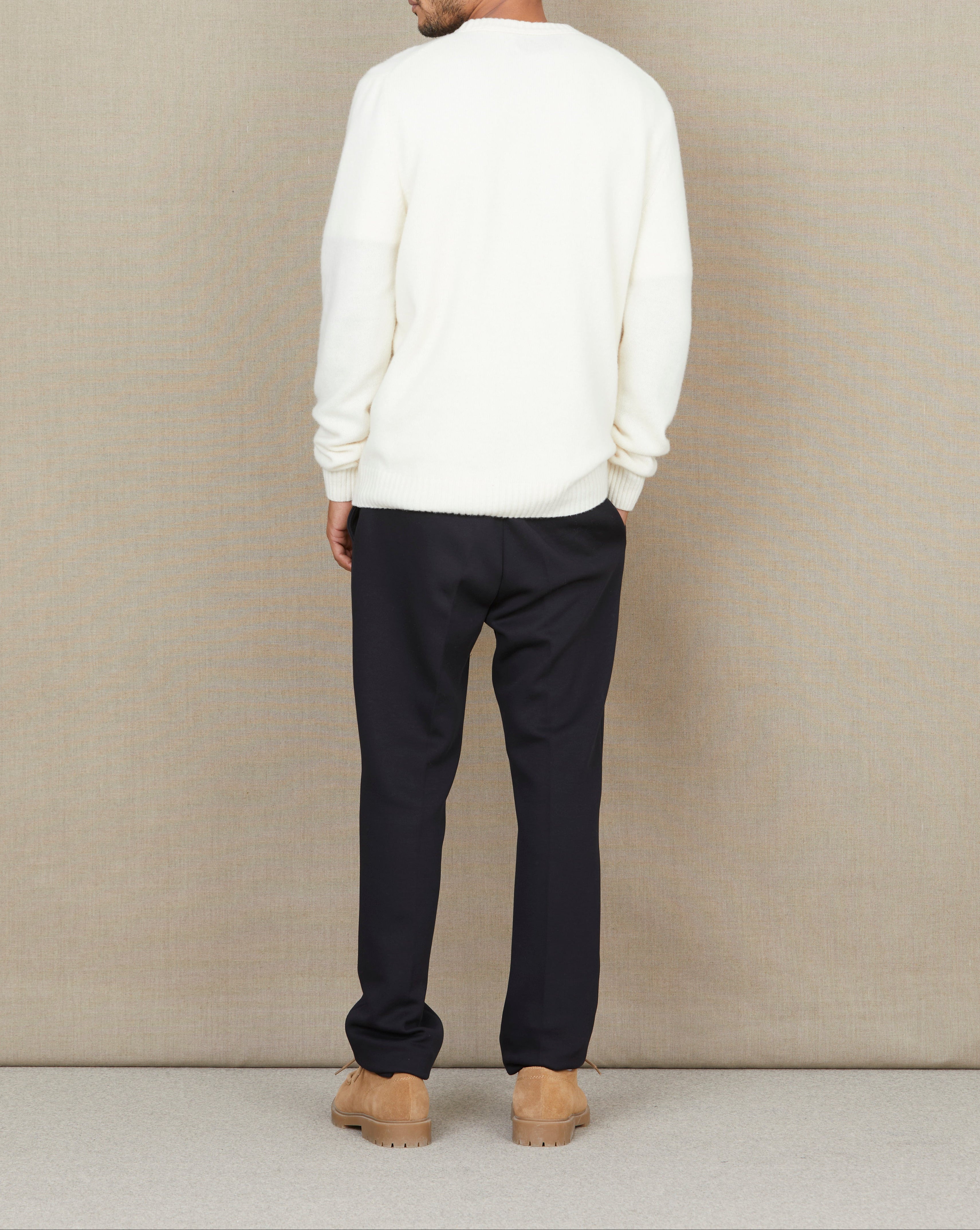 PULL POCKET WOOL ÉCRU