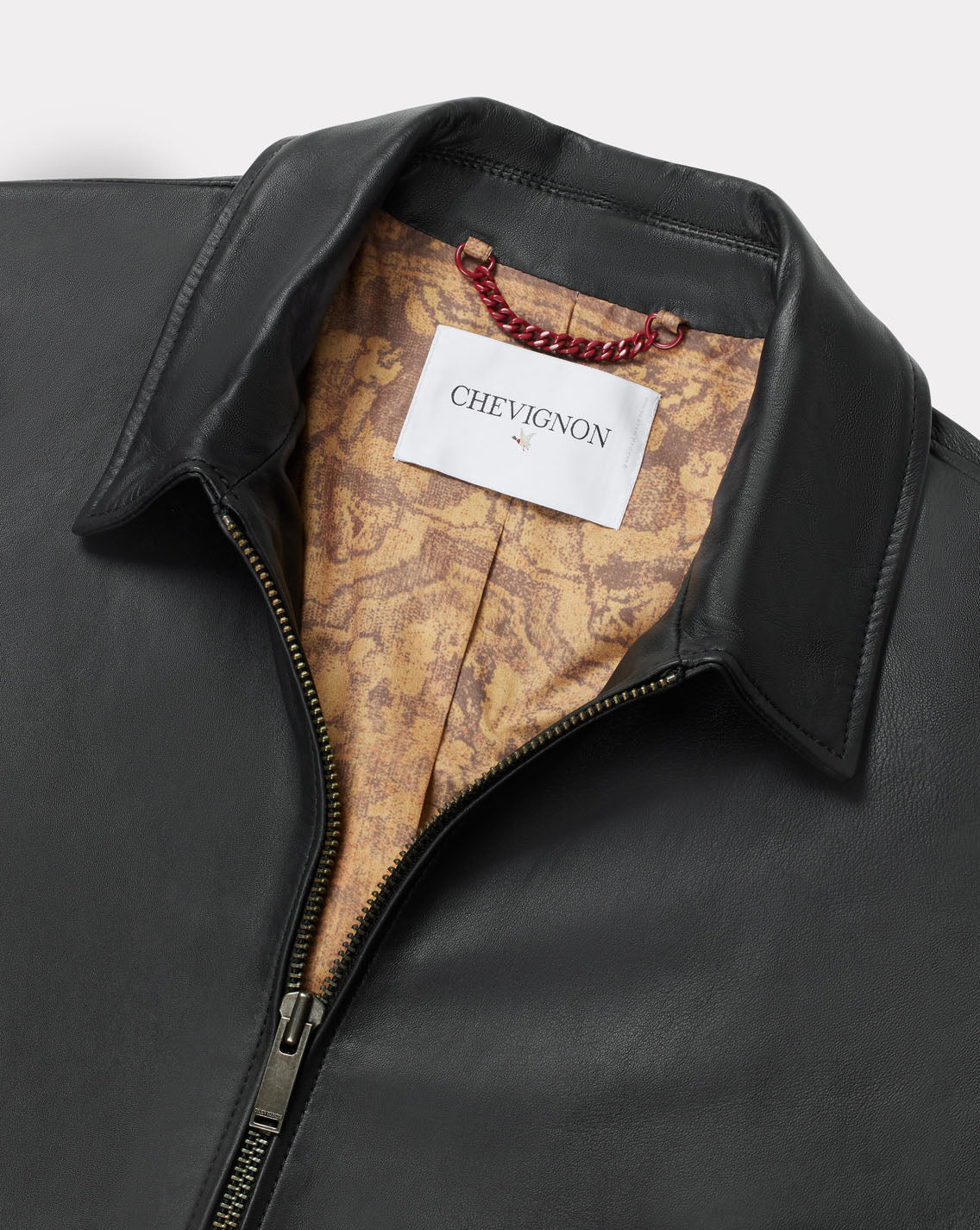 BLOUSON EN CUIR TROOPER NOIR