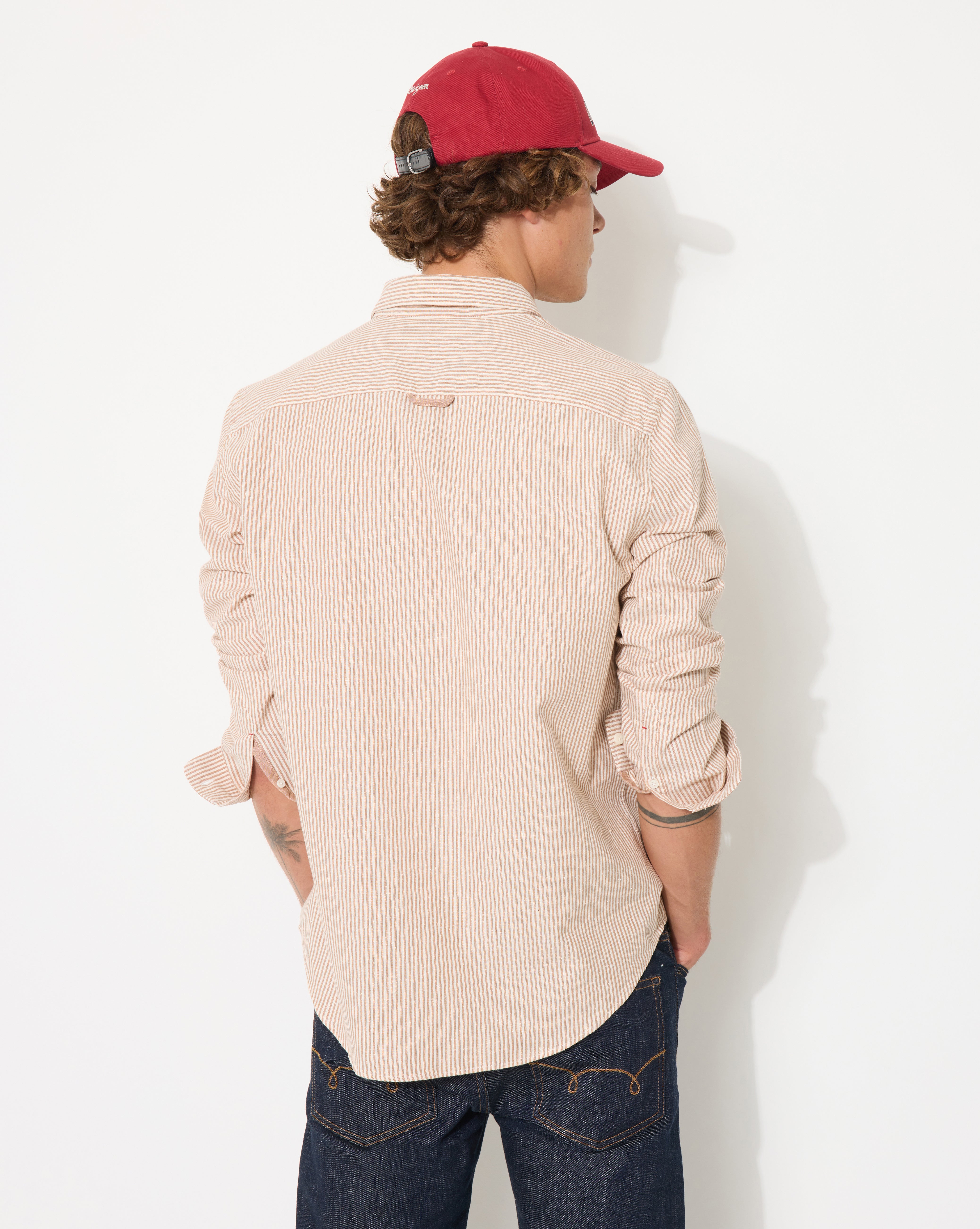 SAKO BROWN OXFORD SHIRT