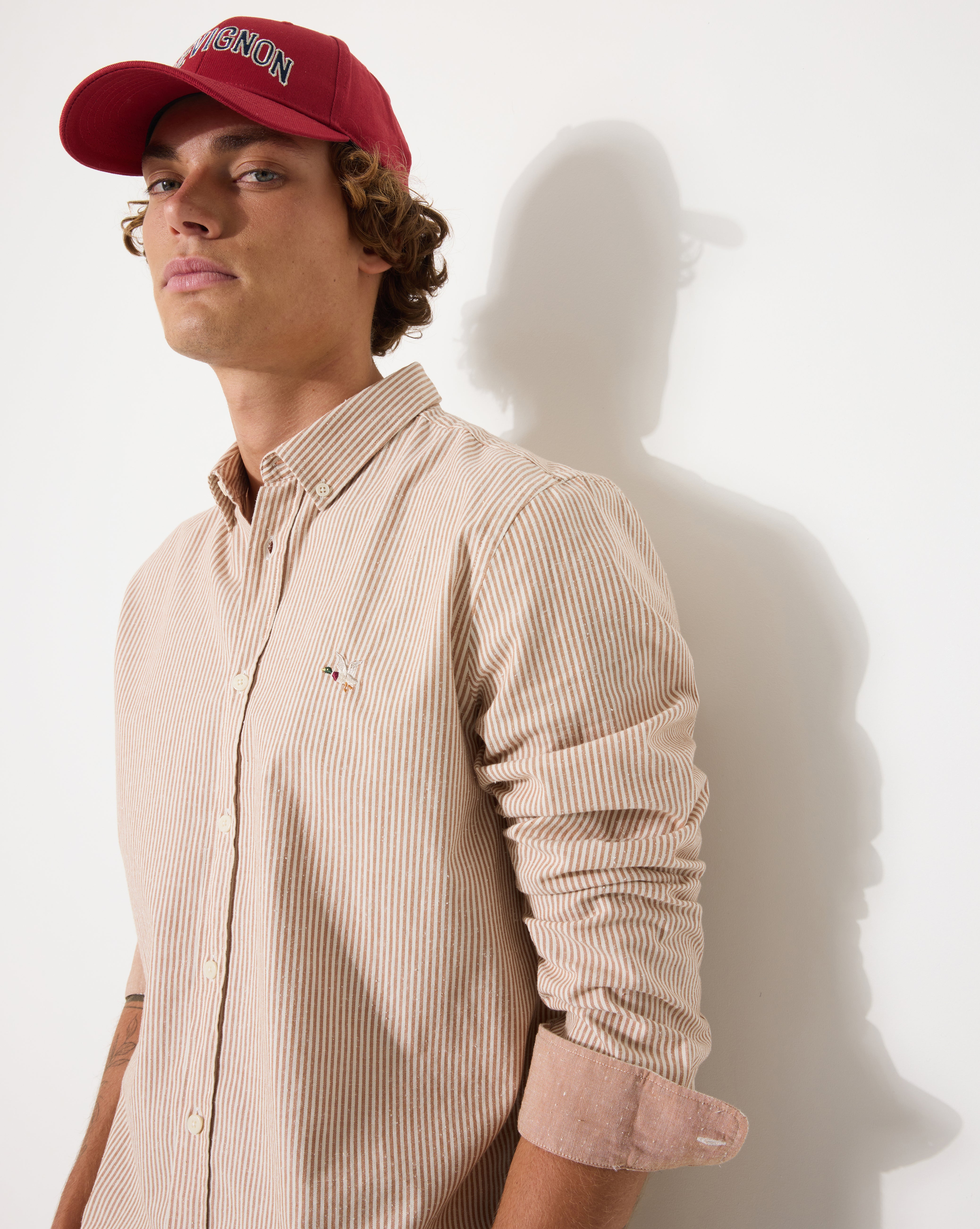 SAKO BROWN OXFORD SHIRT