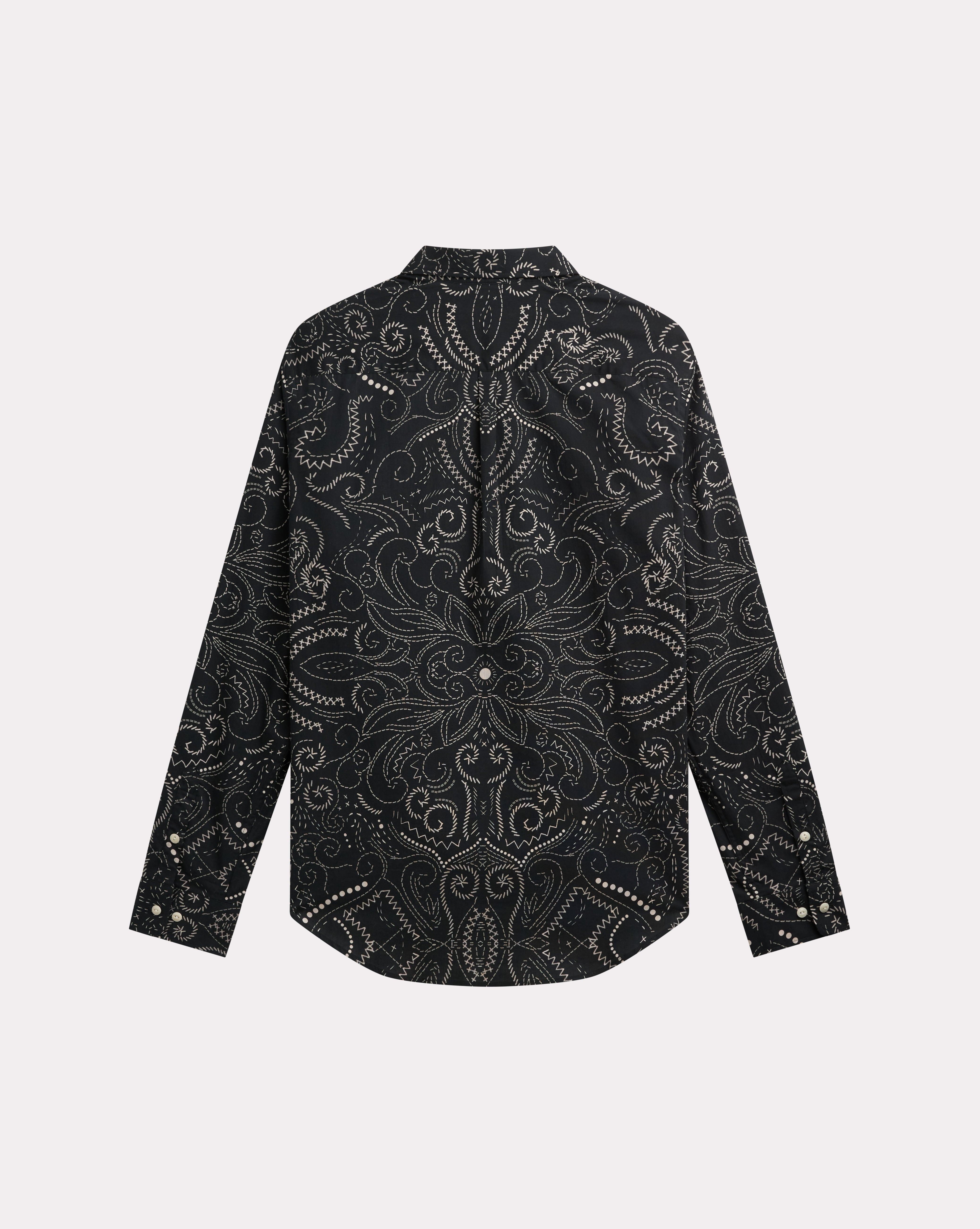 SCHWARZES BANDANA-SHIRT