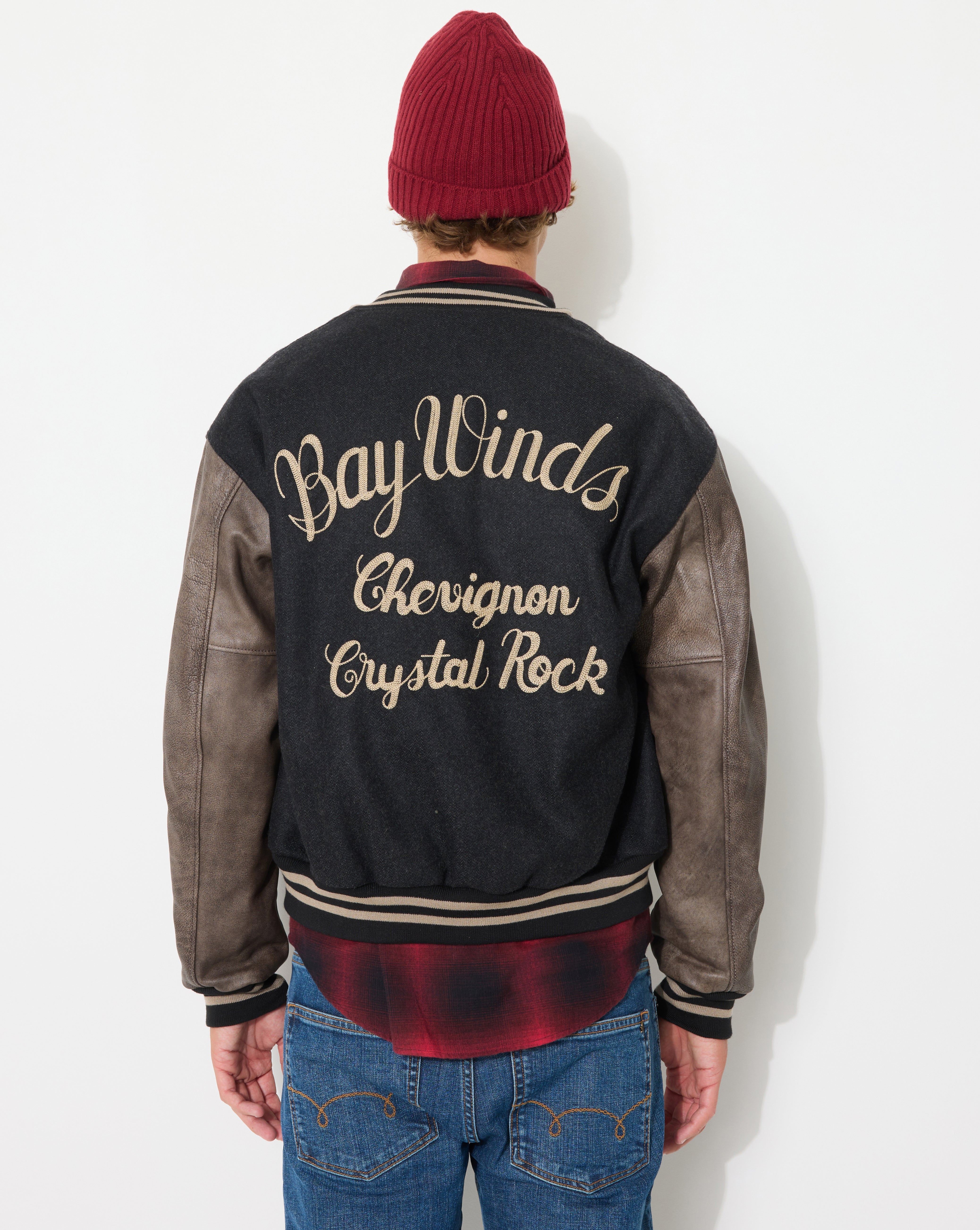 WINDS VARSITY BLACK JACKET