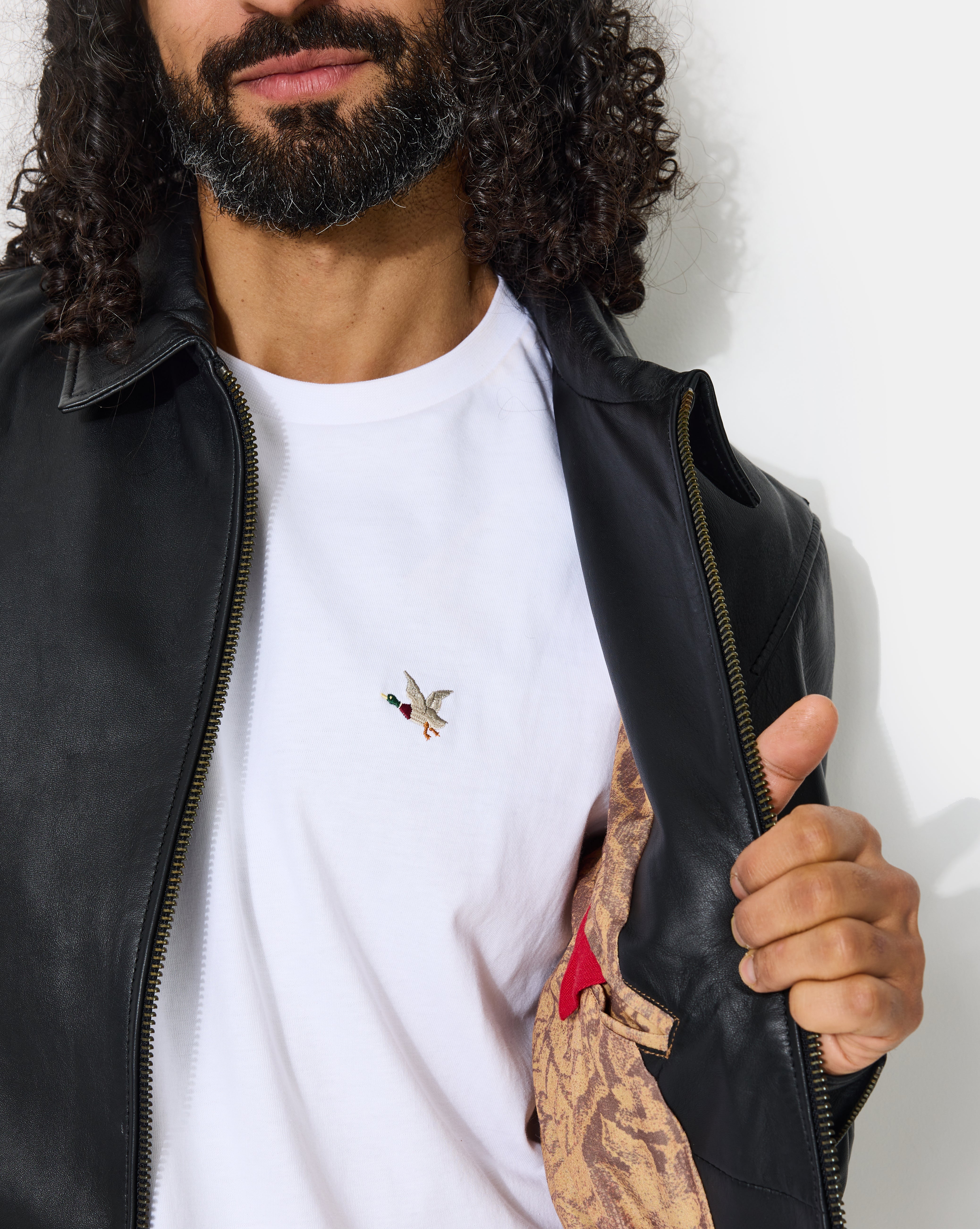 BLACK TROOPER LEATHER JACKET