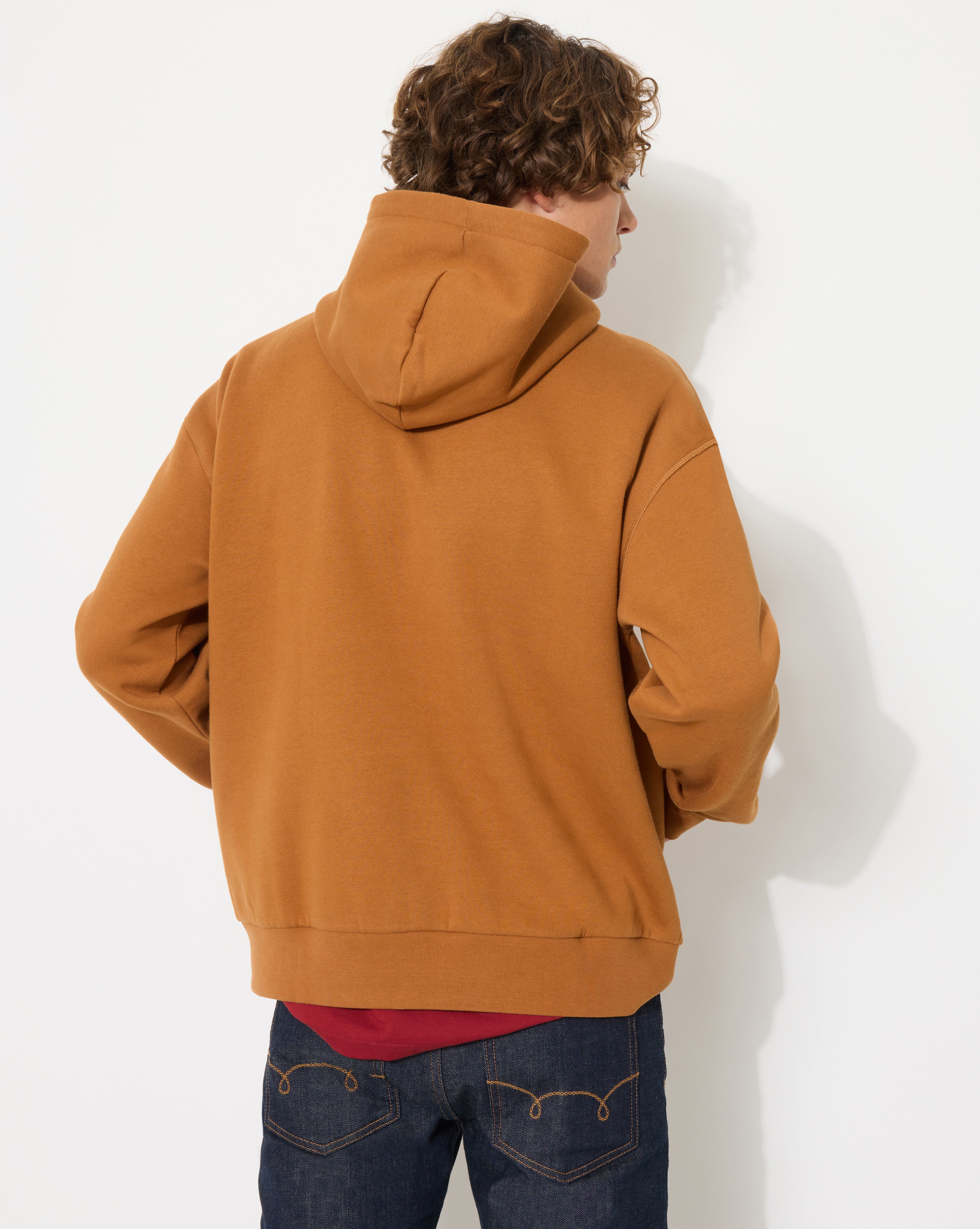 Braune Sweatshirt-Kapuzenpullover