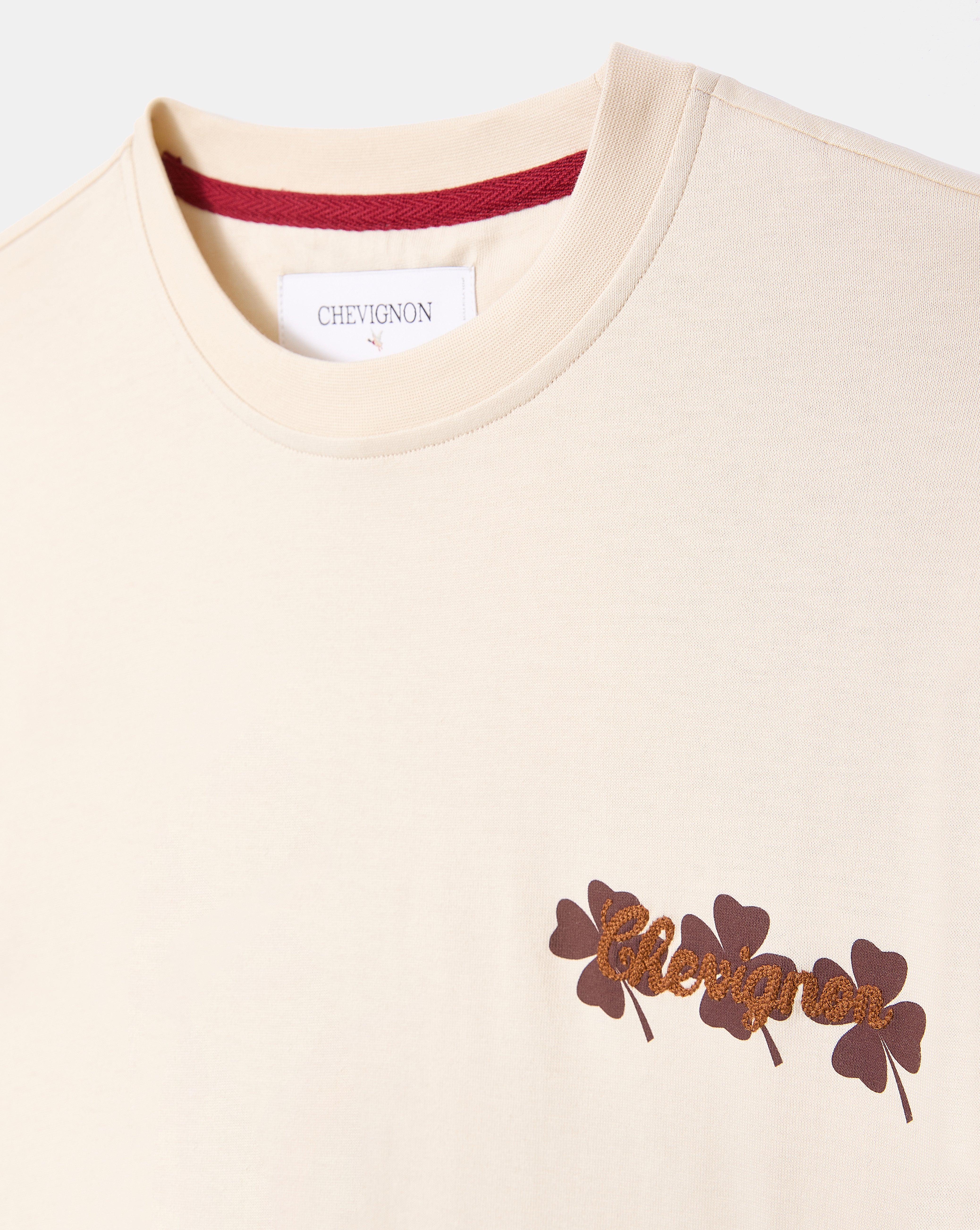 CLOVER TEE OVERSIZE ECRU T-SHIRT