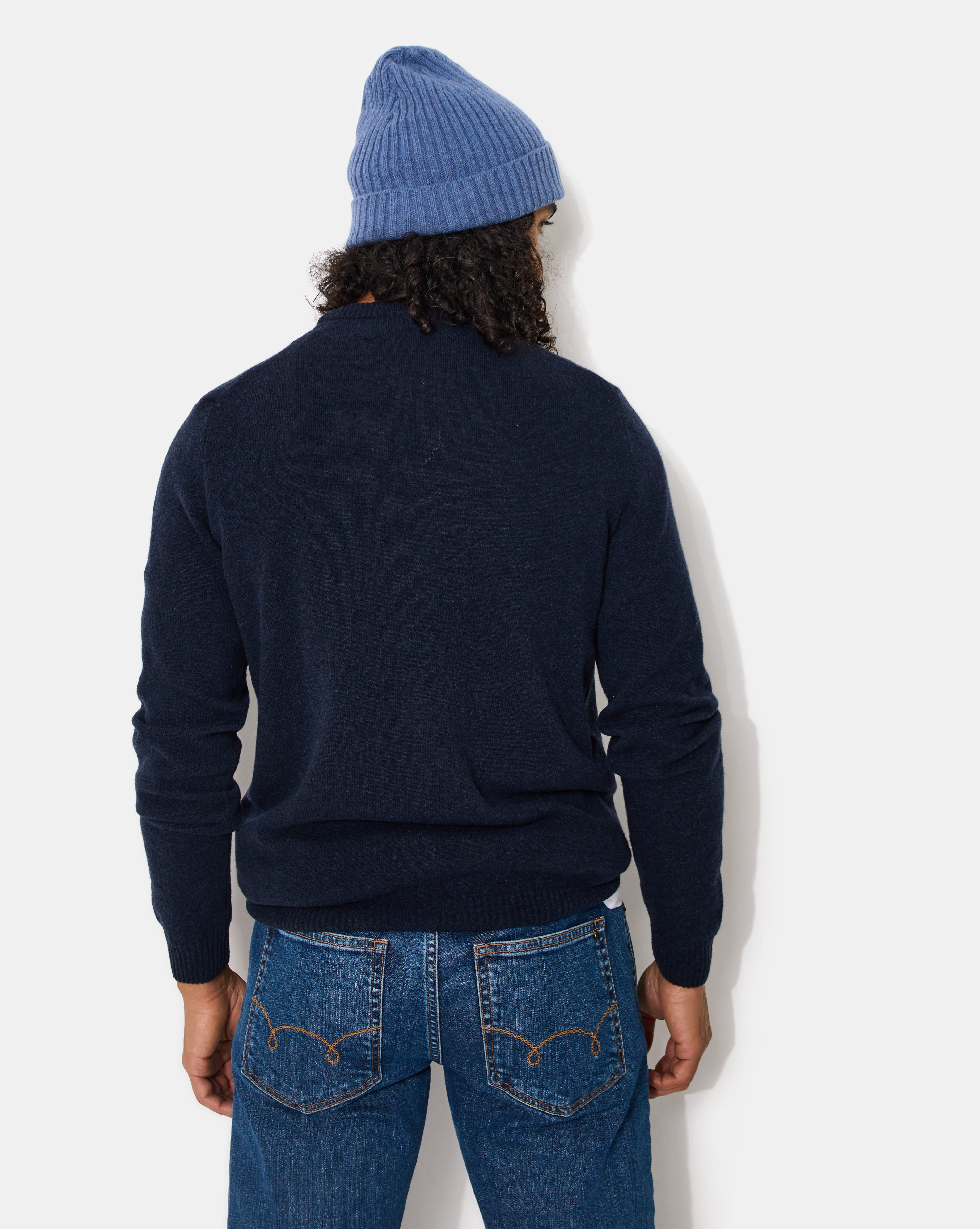 PULL EN LAINE WOOL RDC BLEU MARINE