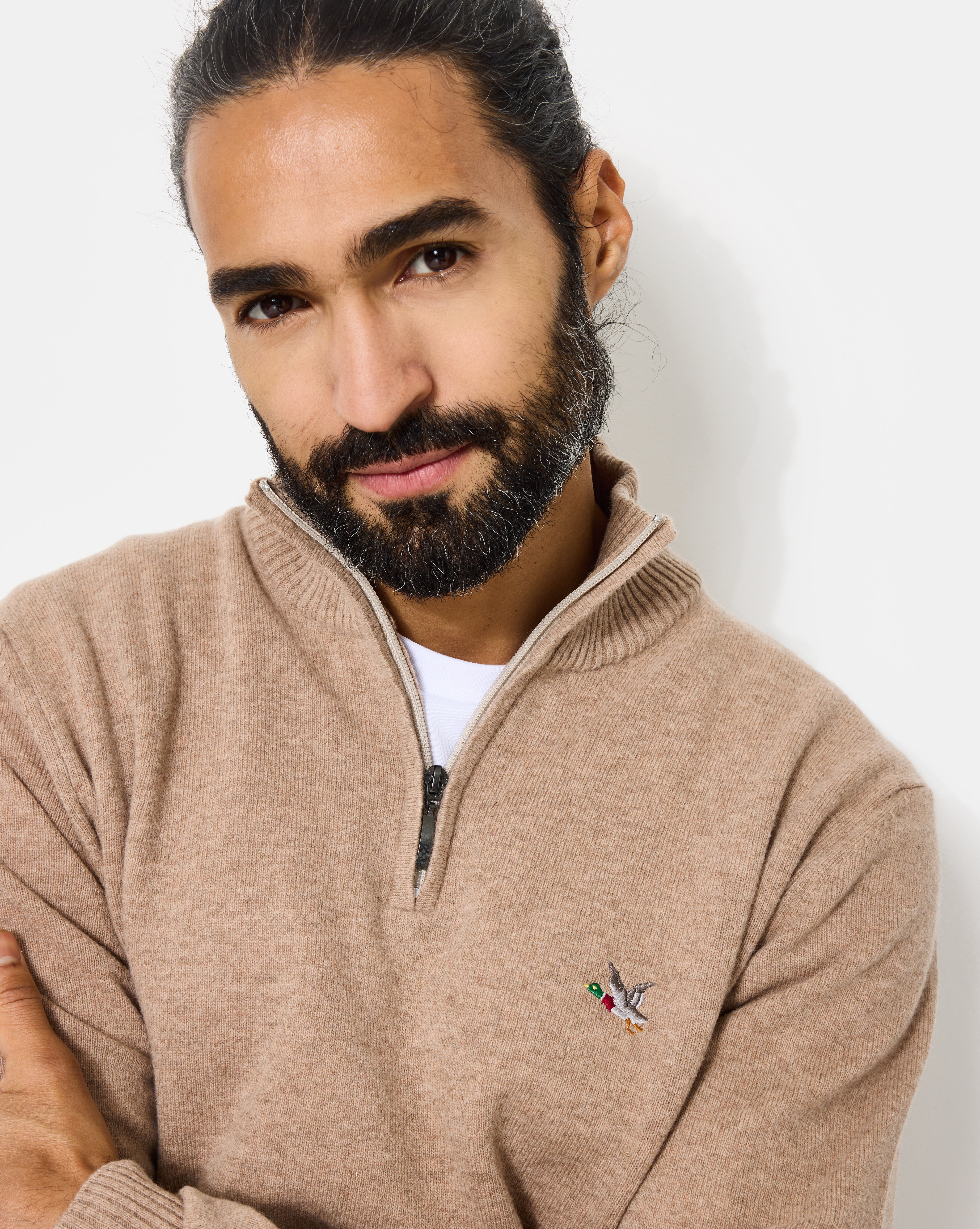 PULL EN LAINE WOOL TRUCKER BEIGE