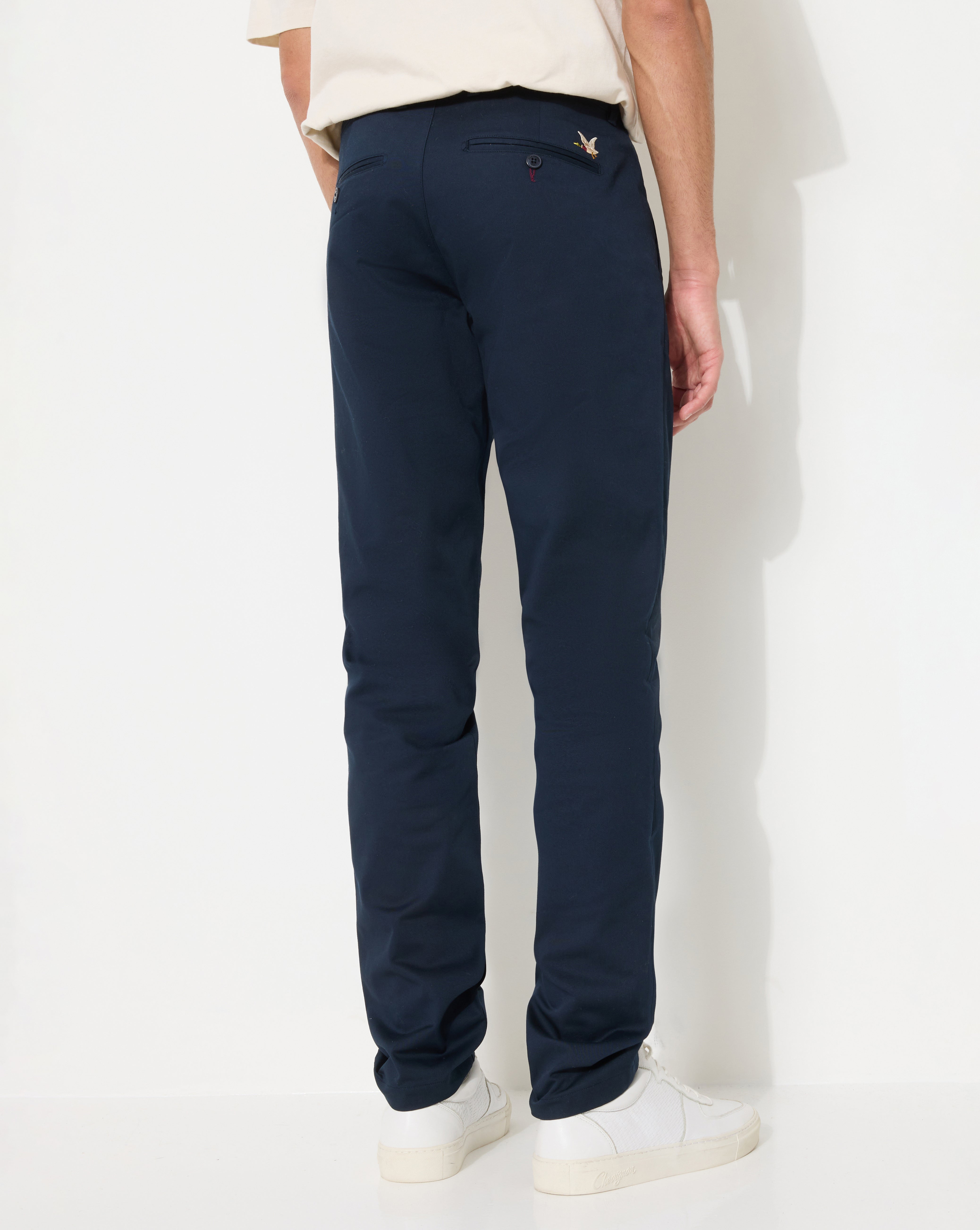 PANTALON CHINO BLEU