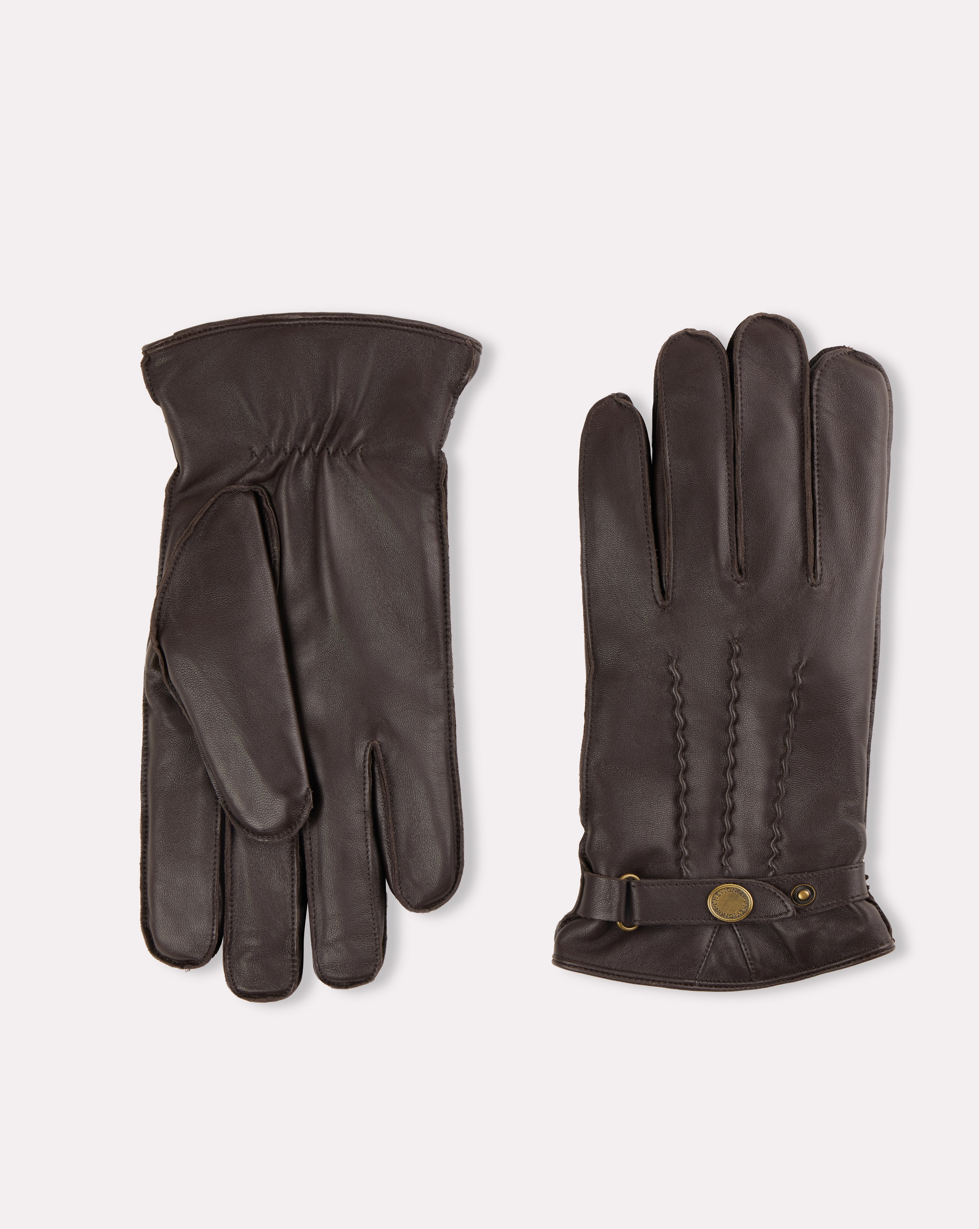 GANTS TROIS PLIS MARRON