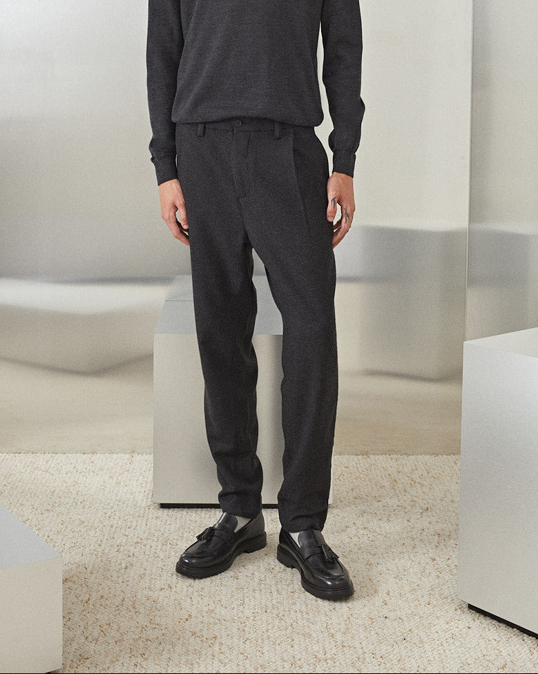 DUCK FOLD POP GRAUE HOSE