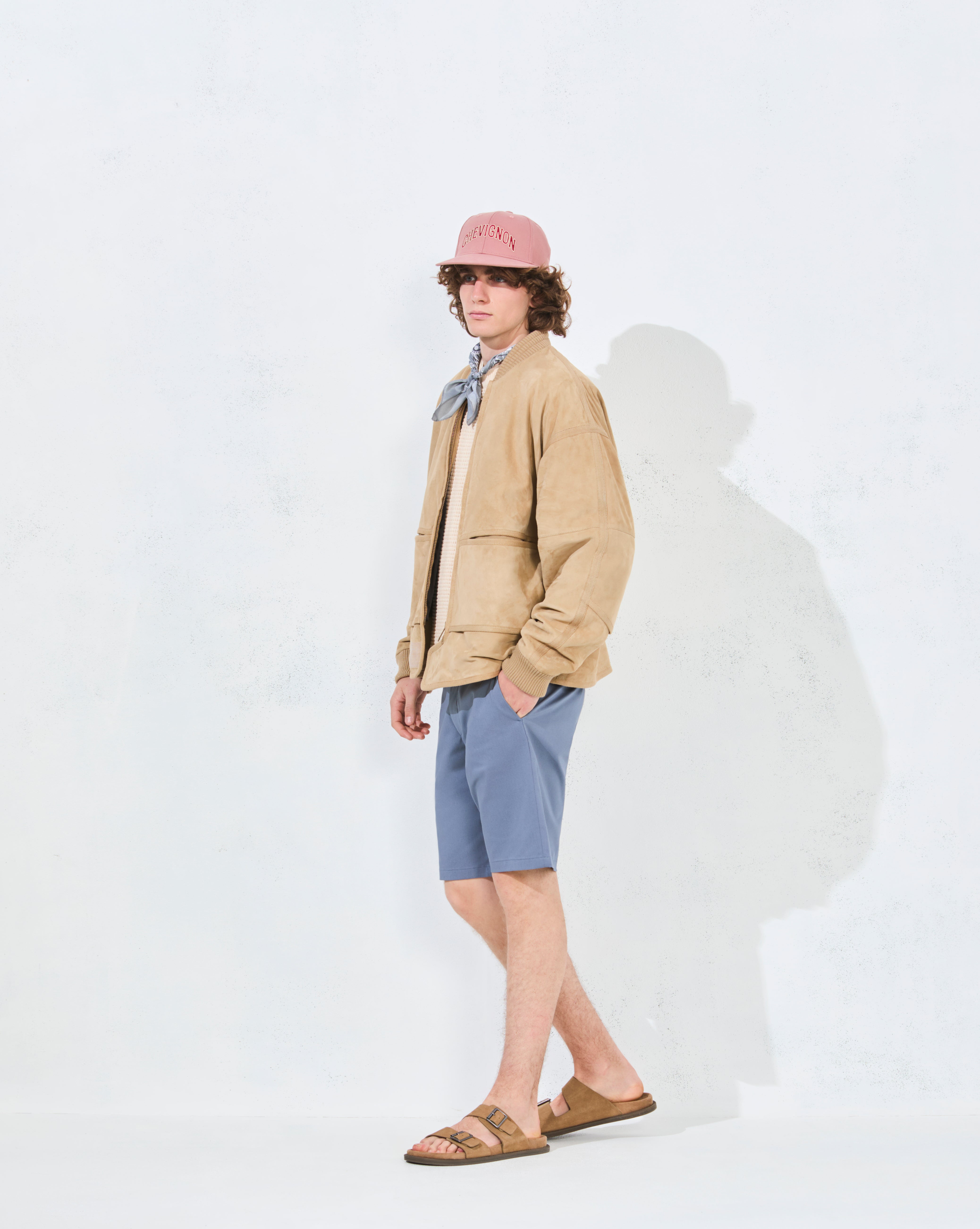 BLOUSON CUIR COSDY BEIGE