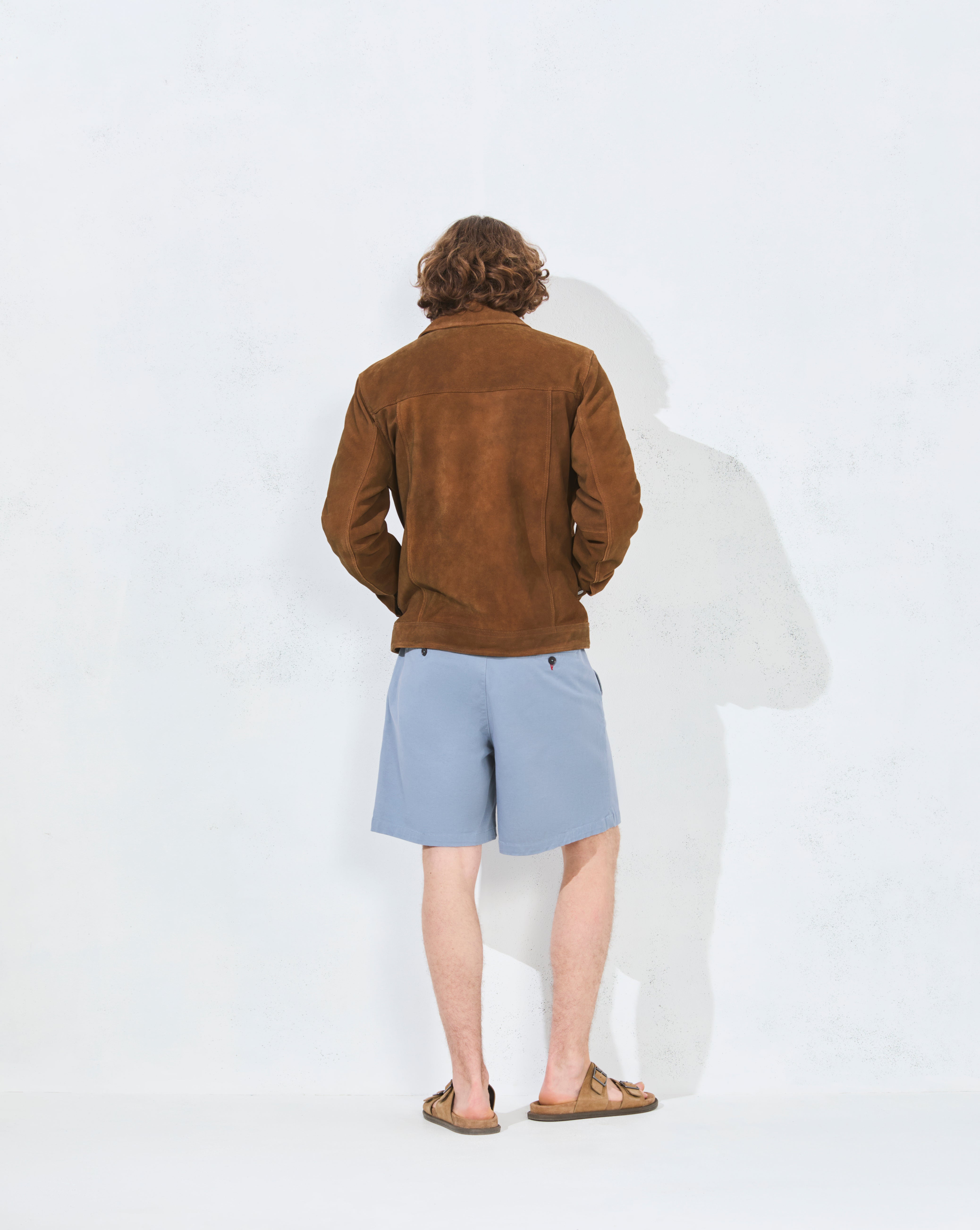 BLOUSON CUIR CONQUEST MARRON