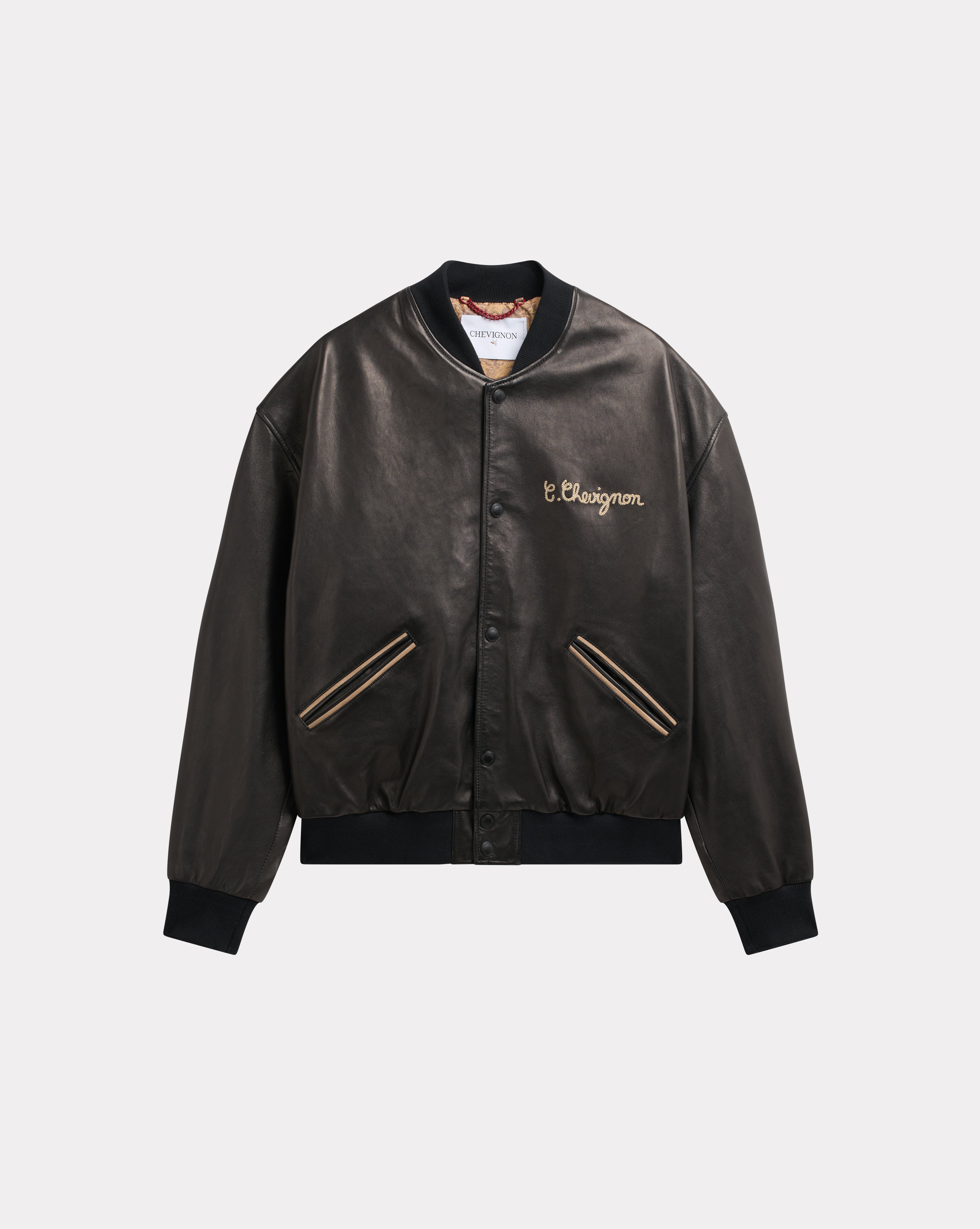 Brown Blouson Cuir Femme Chevignon Chevignon Veste Peau Bombardier