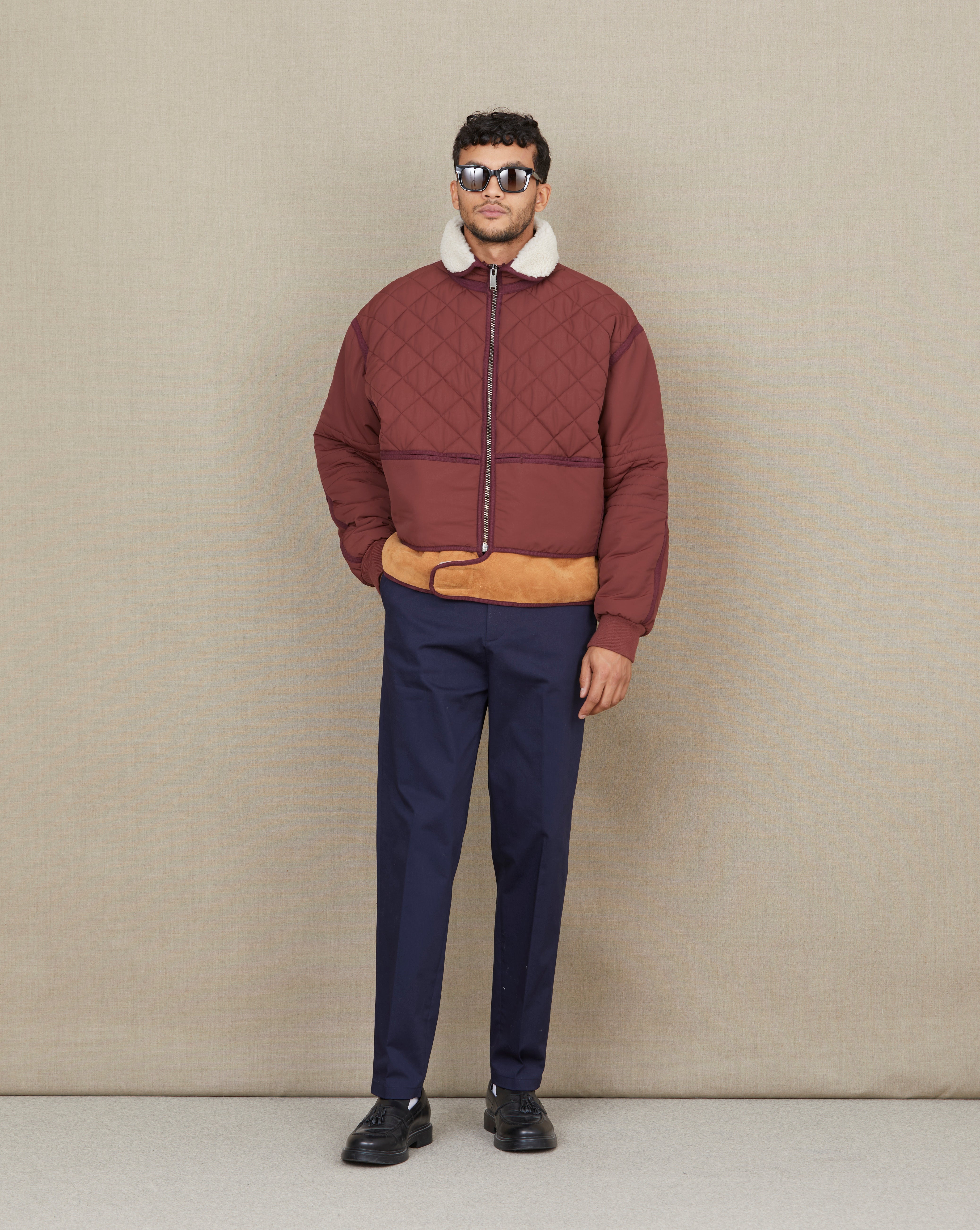 BLOUSON COSMO BURGUNDY