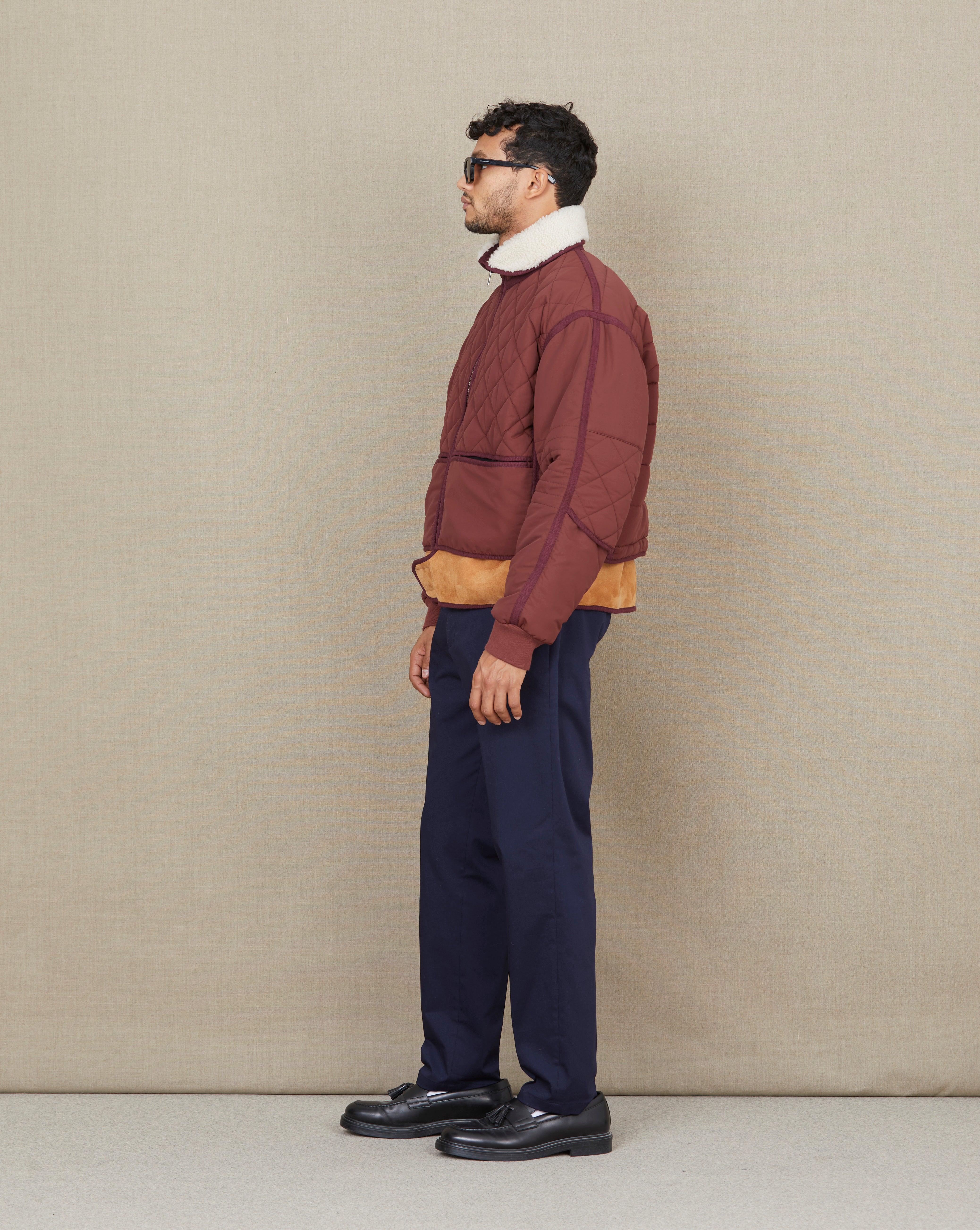 BLOUSON COSMO BURGUNDY