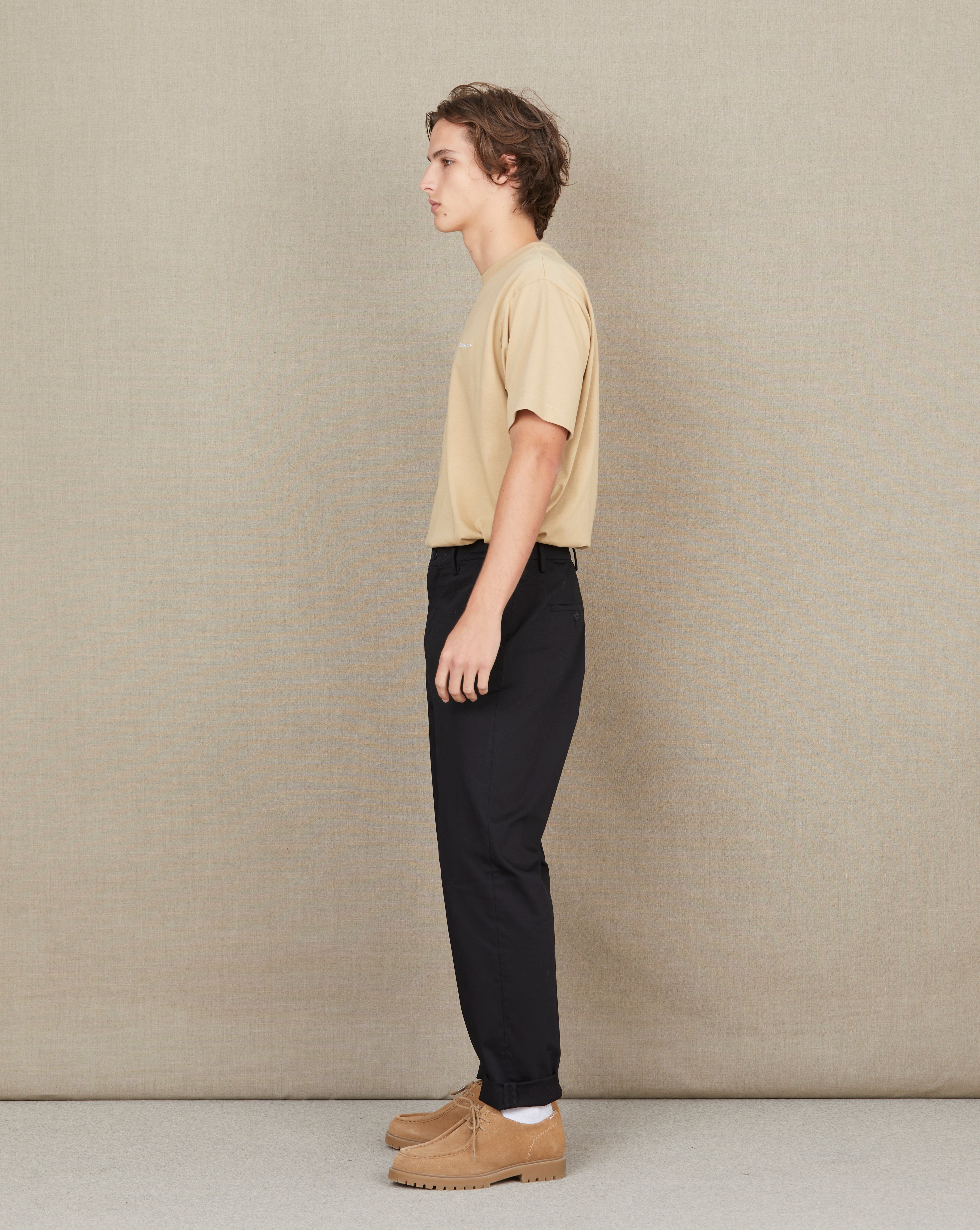 PANTALON PLEAT NOIR