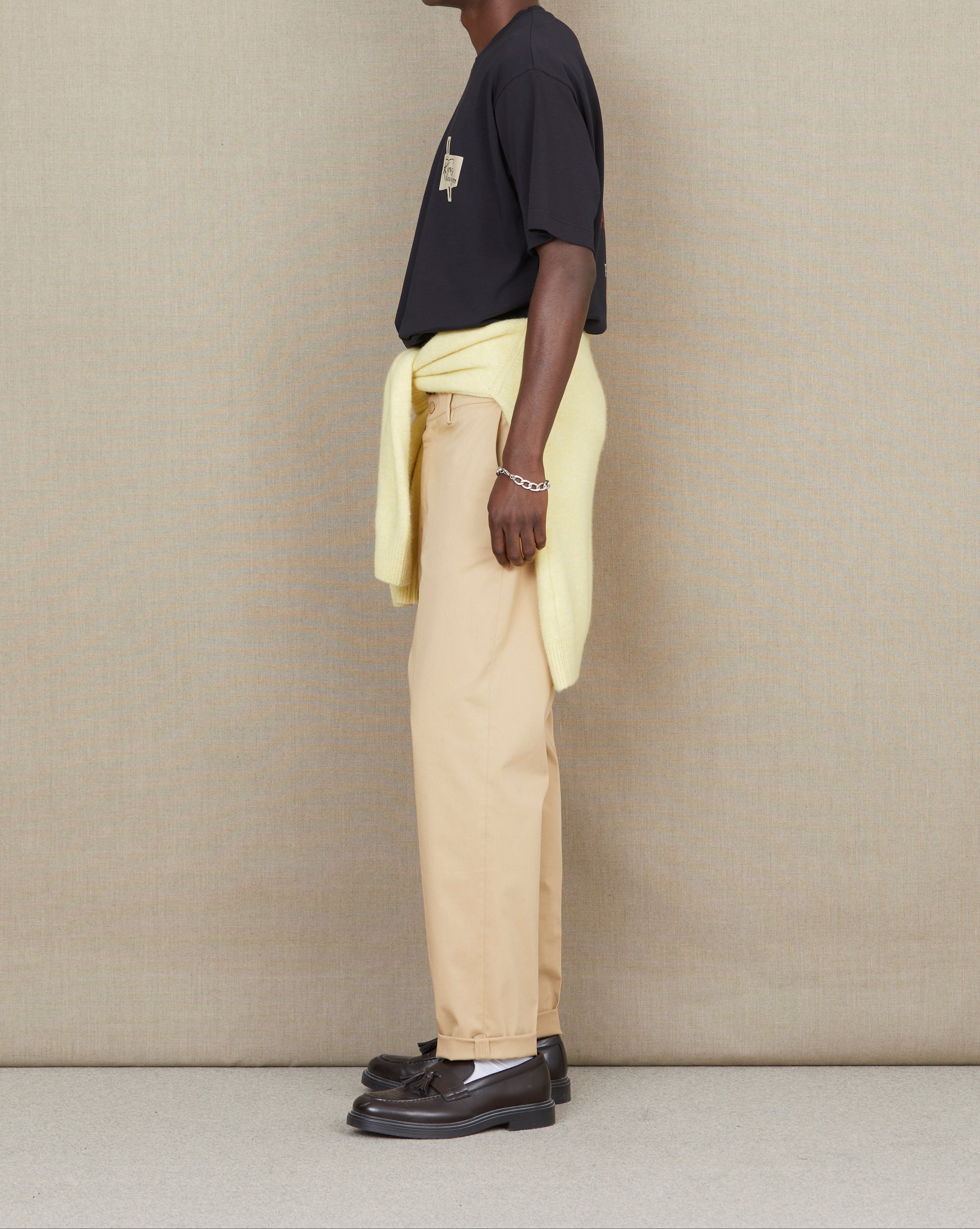 KING CHEVIGNON T-SHIRT SCHWARZES T-STÜCK