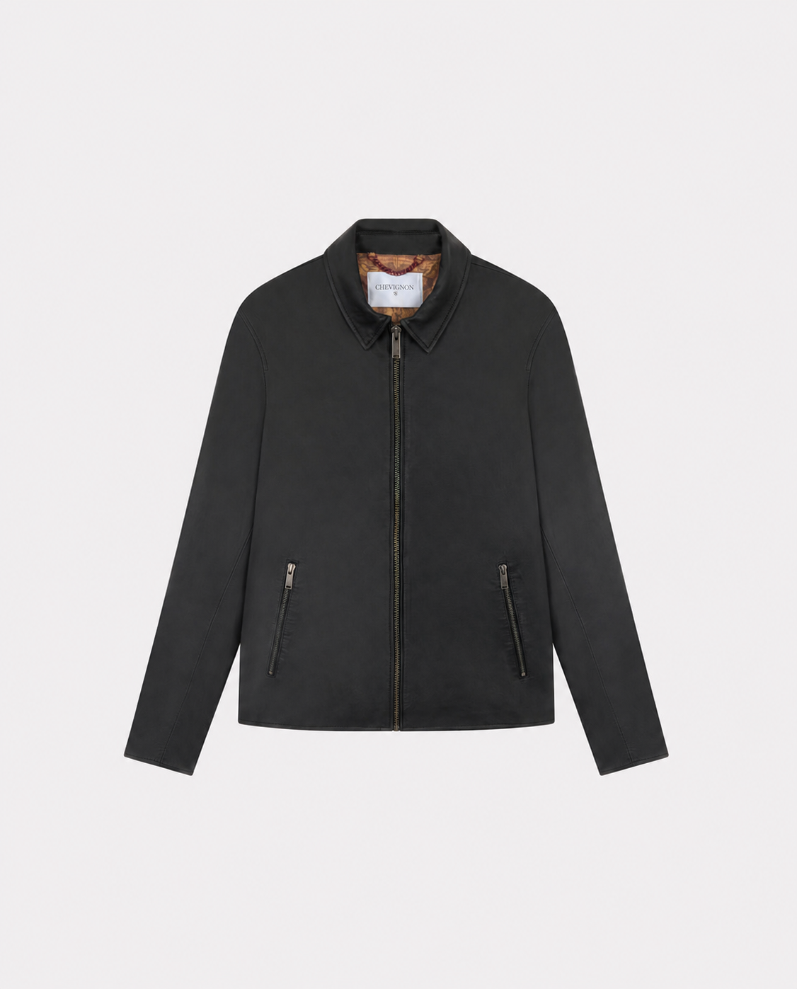 BLOUSON EN CUIR TROOPER NOIR