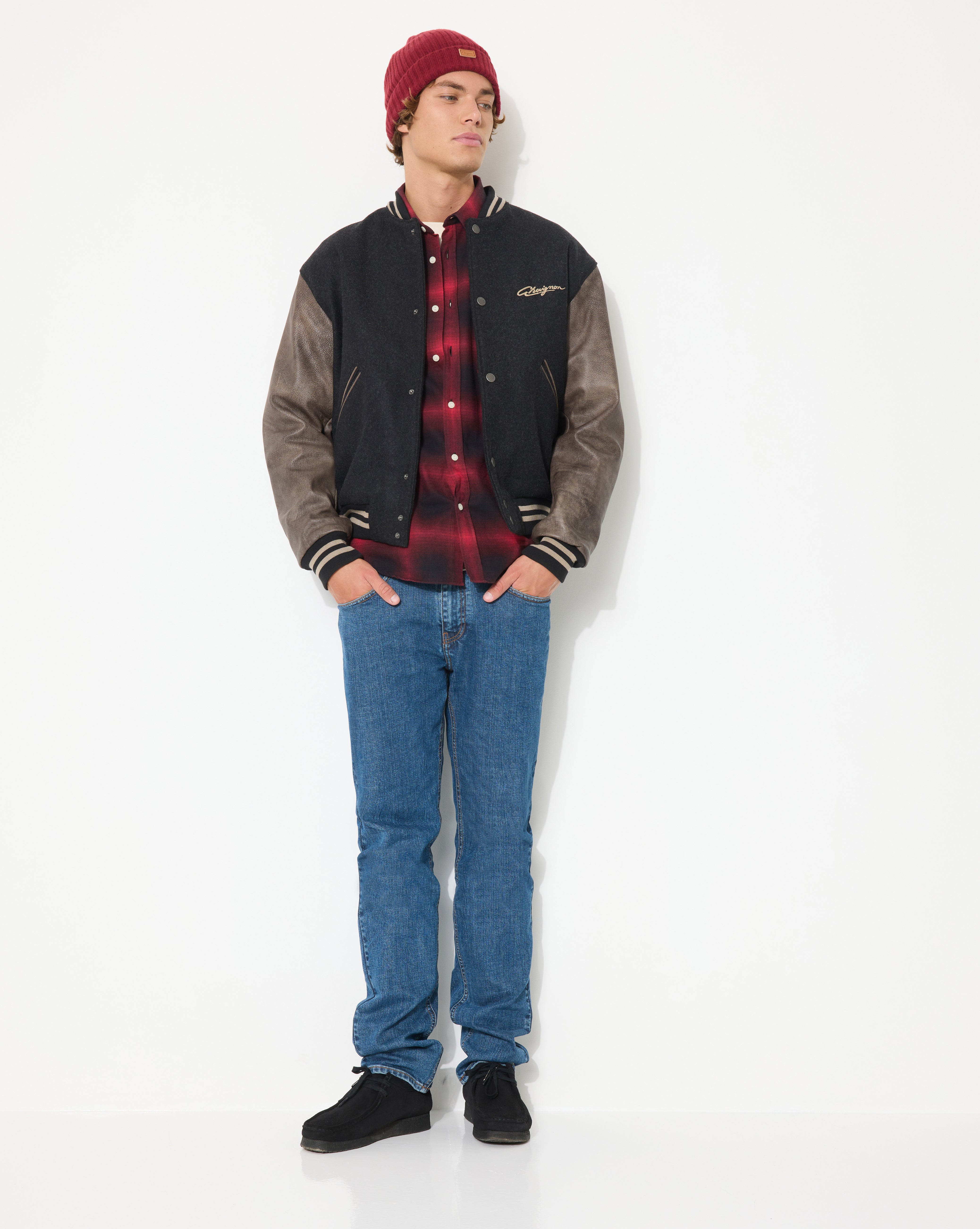 Schwarze Winds Collegejacke