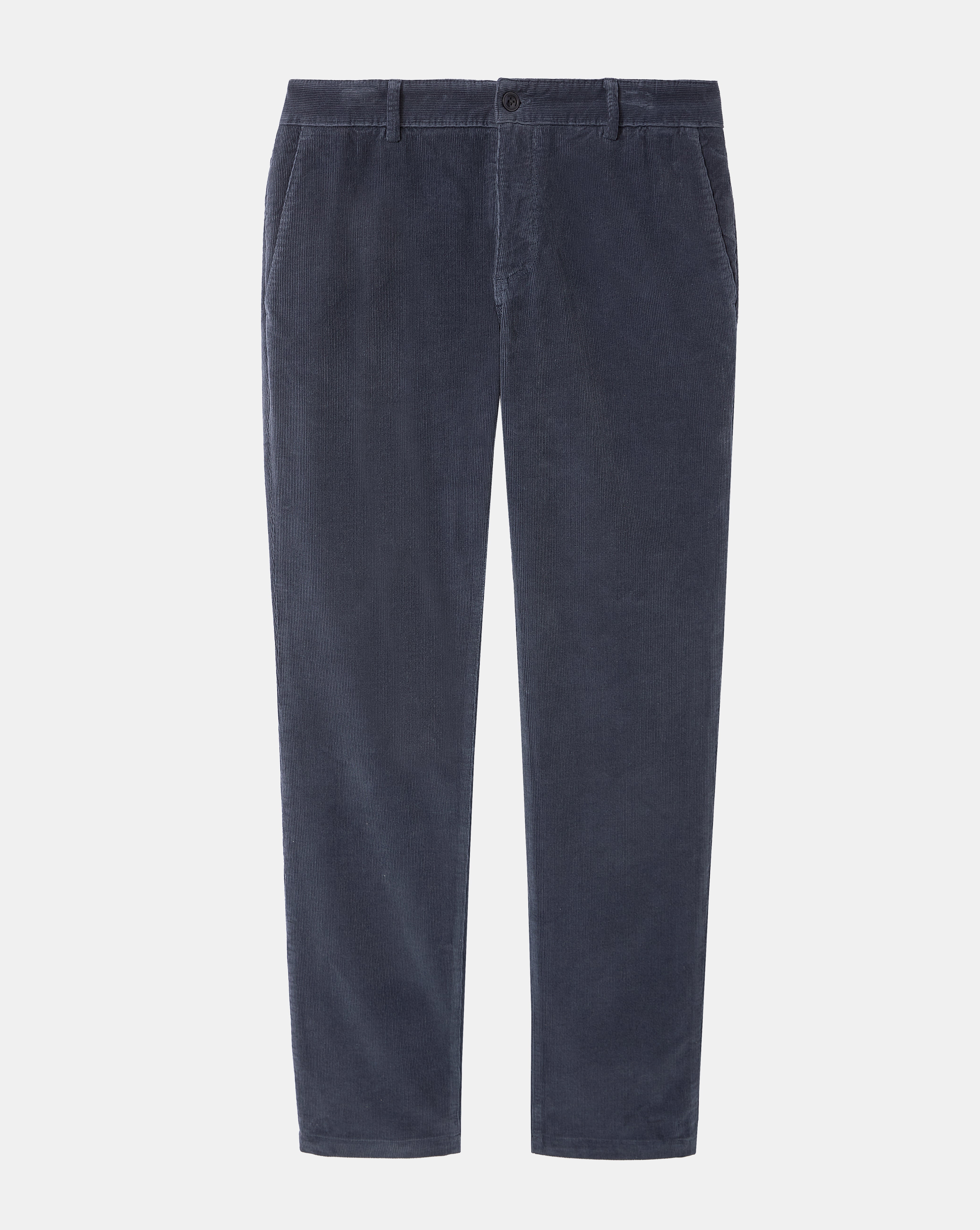 CHINO VELOURS BLEU MARINE