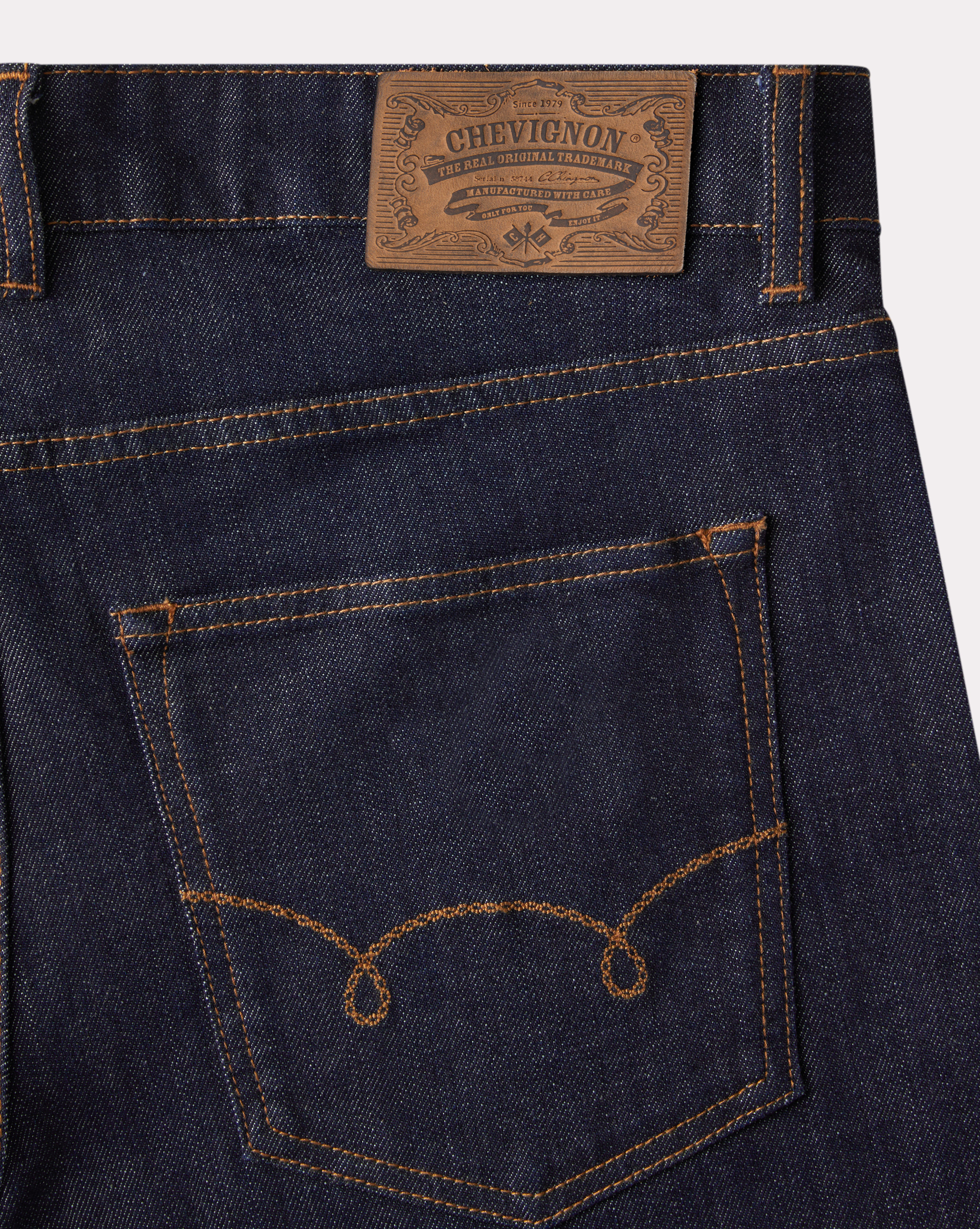 JEAN DENIM STRAIGHT BLEU MARINE