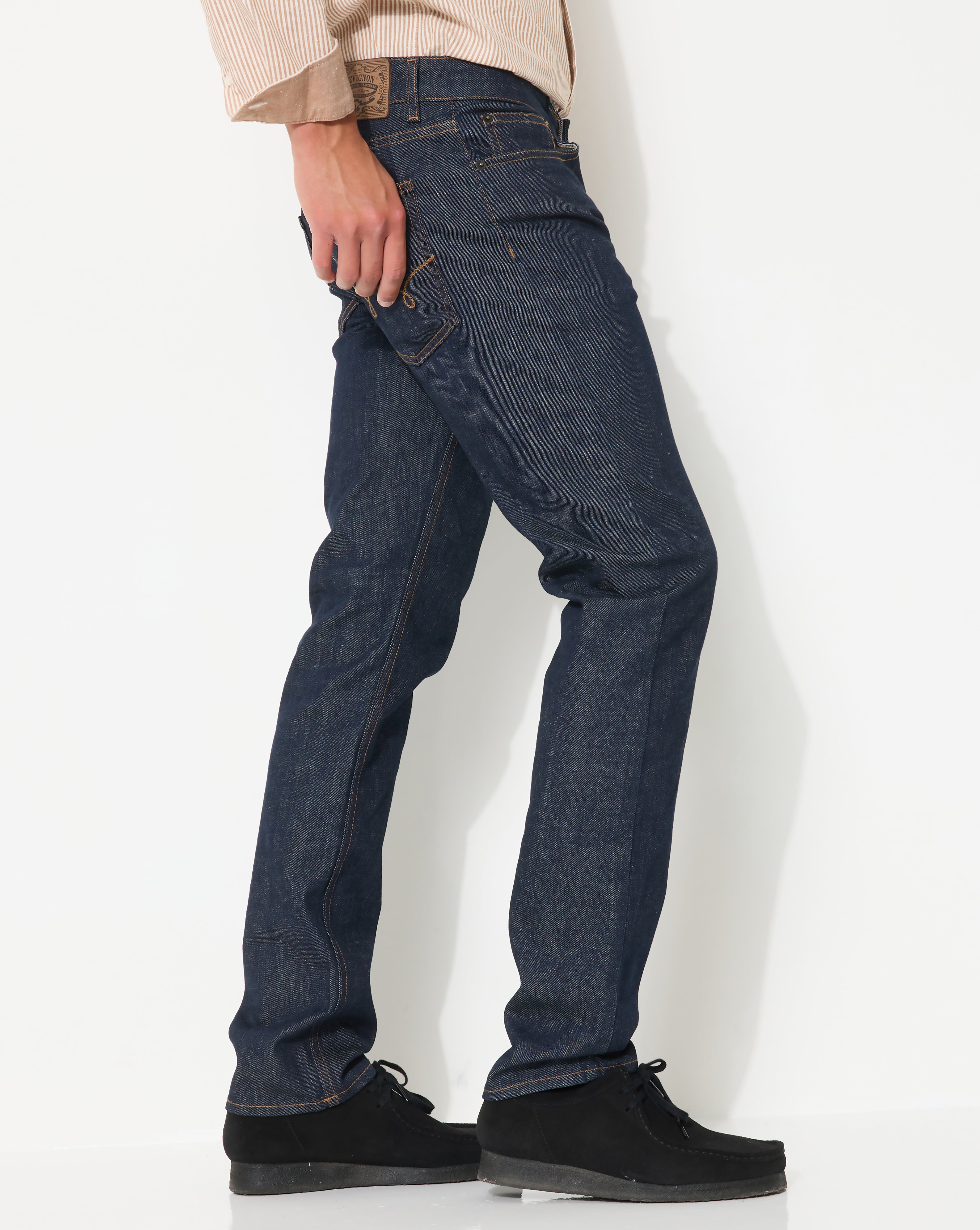 JEAN DENIM STRAIGHT BLEU MARINE