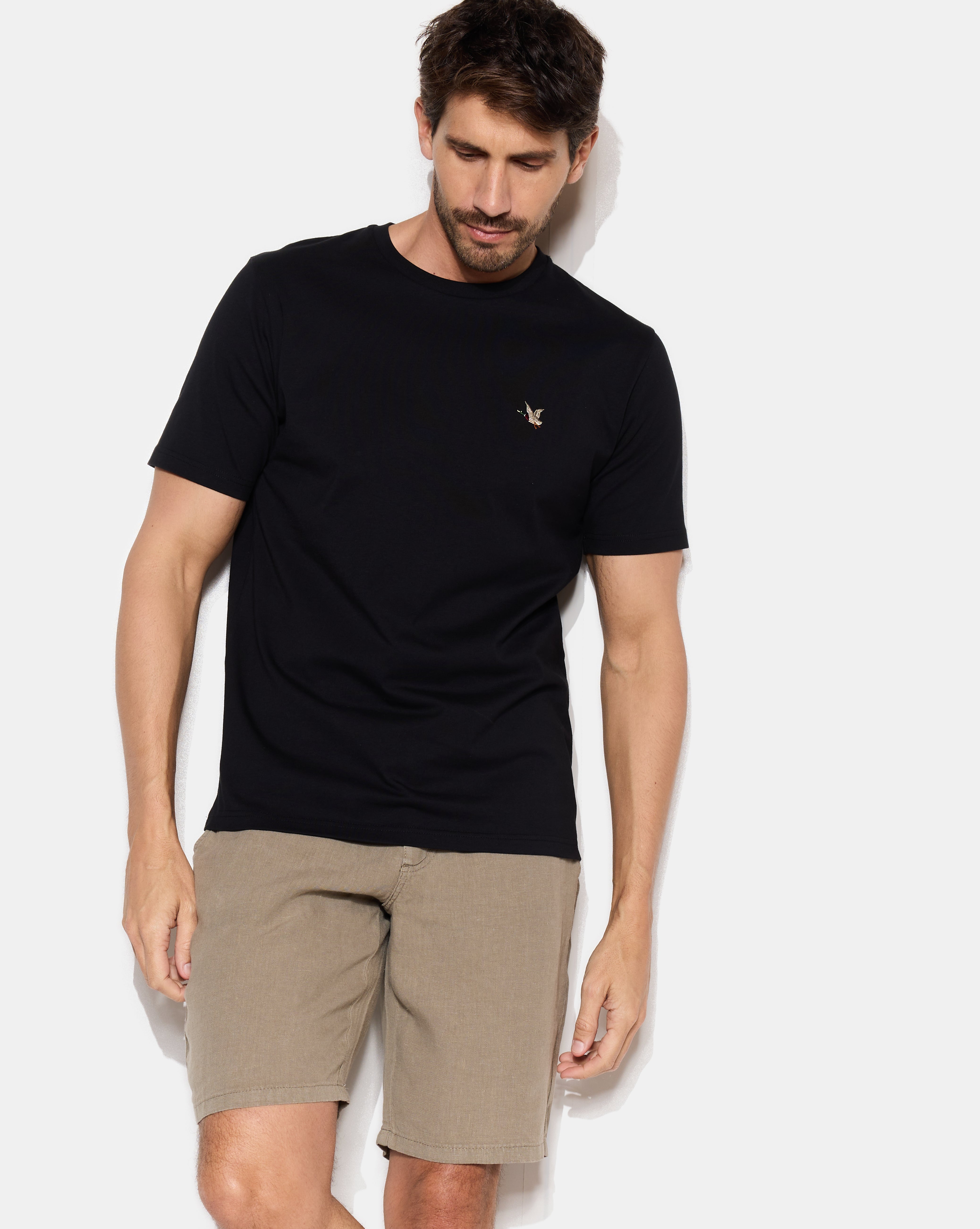 SCHWARZES T-TOGS-T-SHIRT