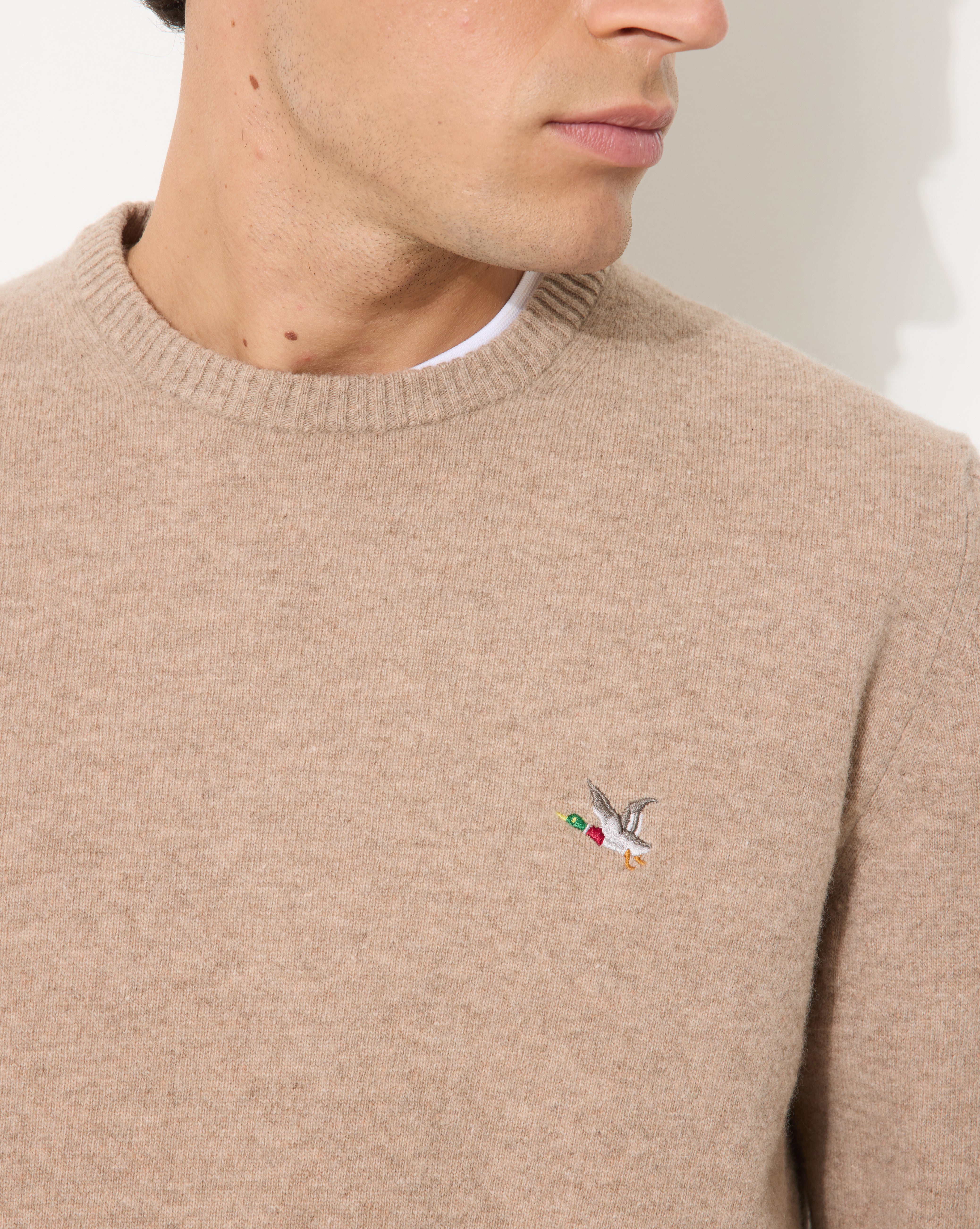 PULL EN LAINE WOOL RDC BEIGE