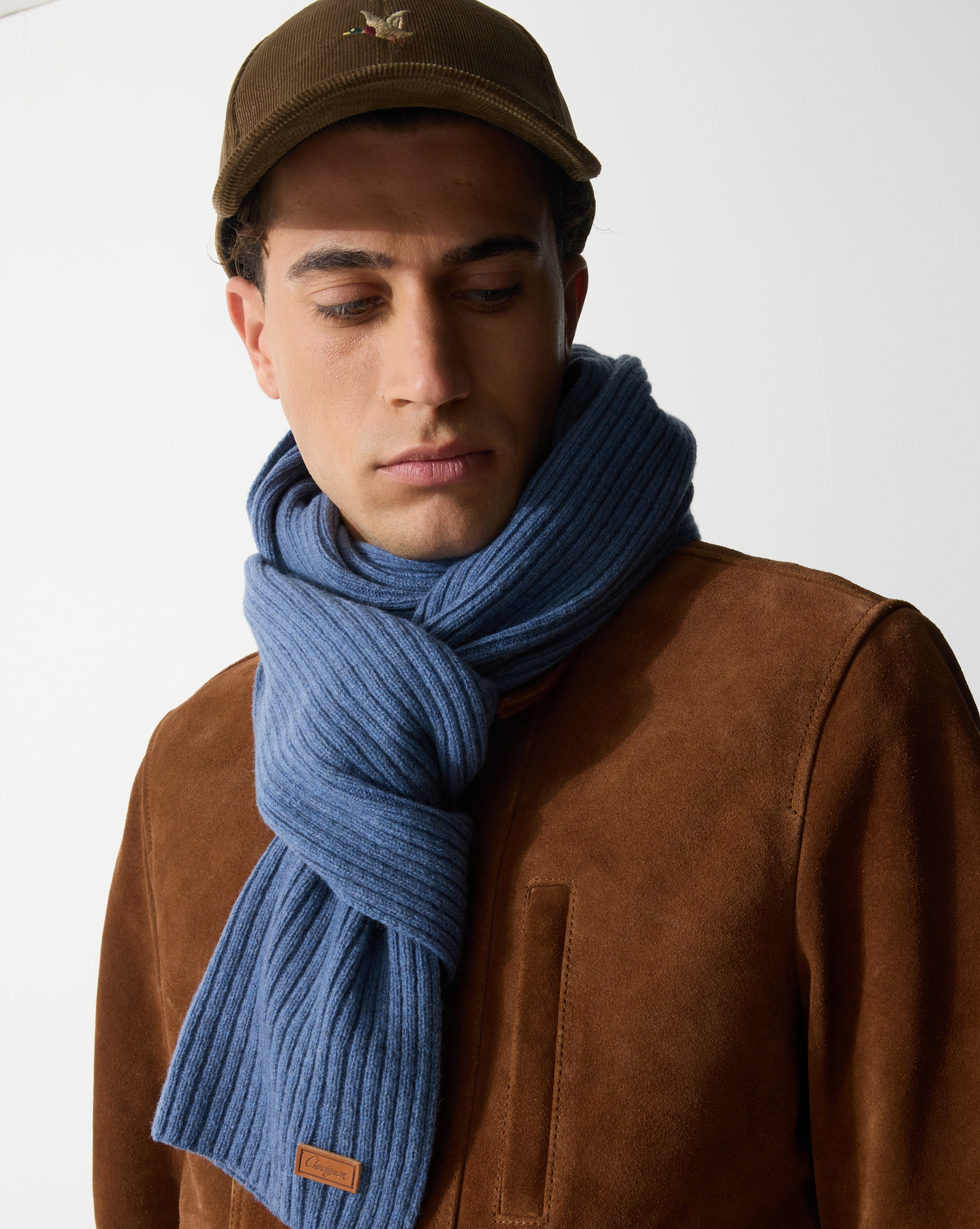 BLUE FRENCH SCARF