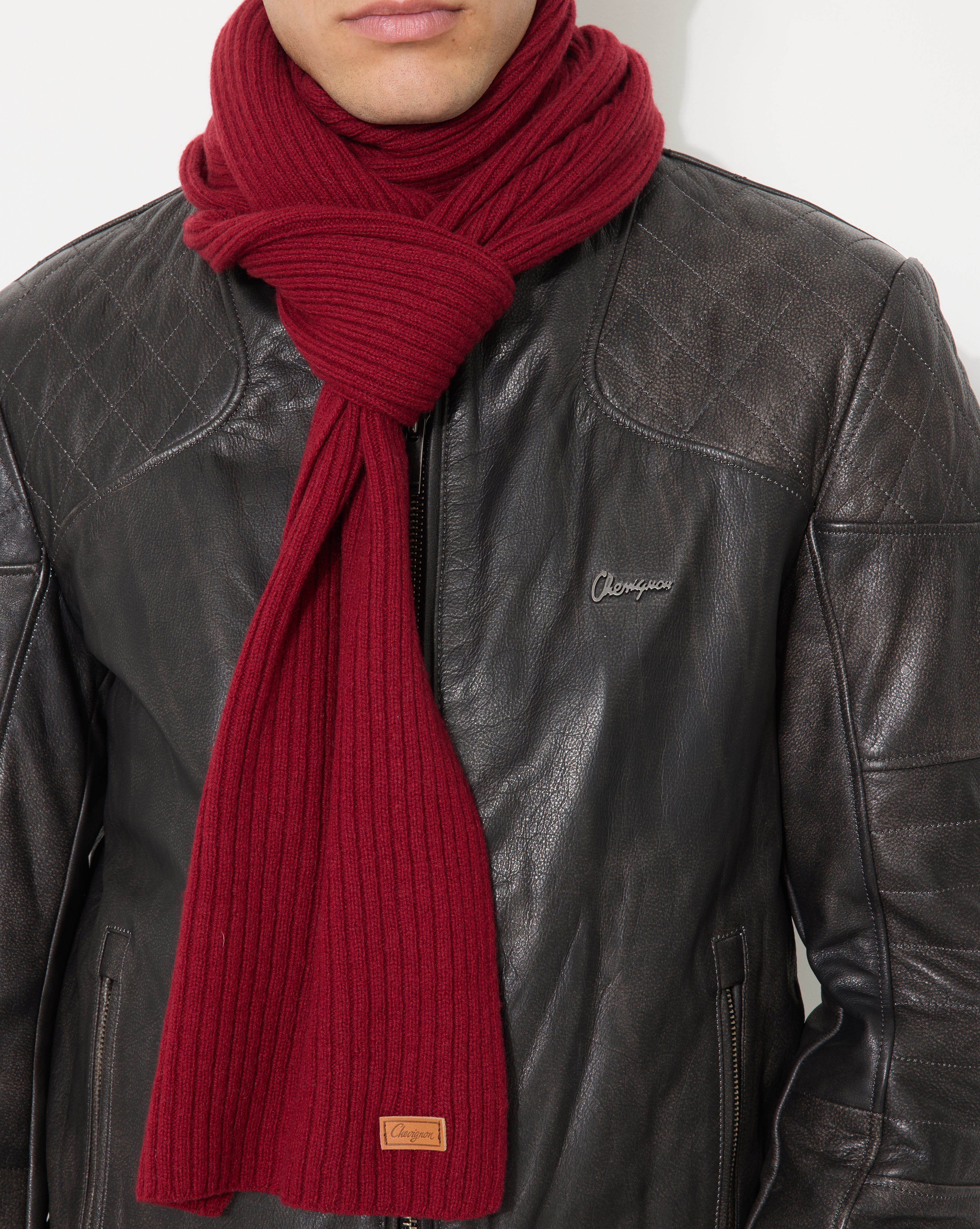 RED FRENCH SCARF