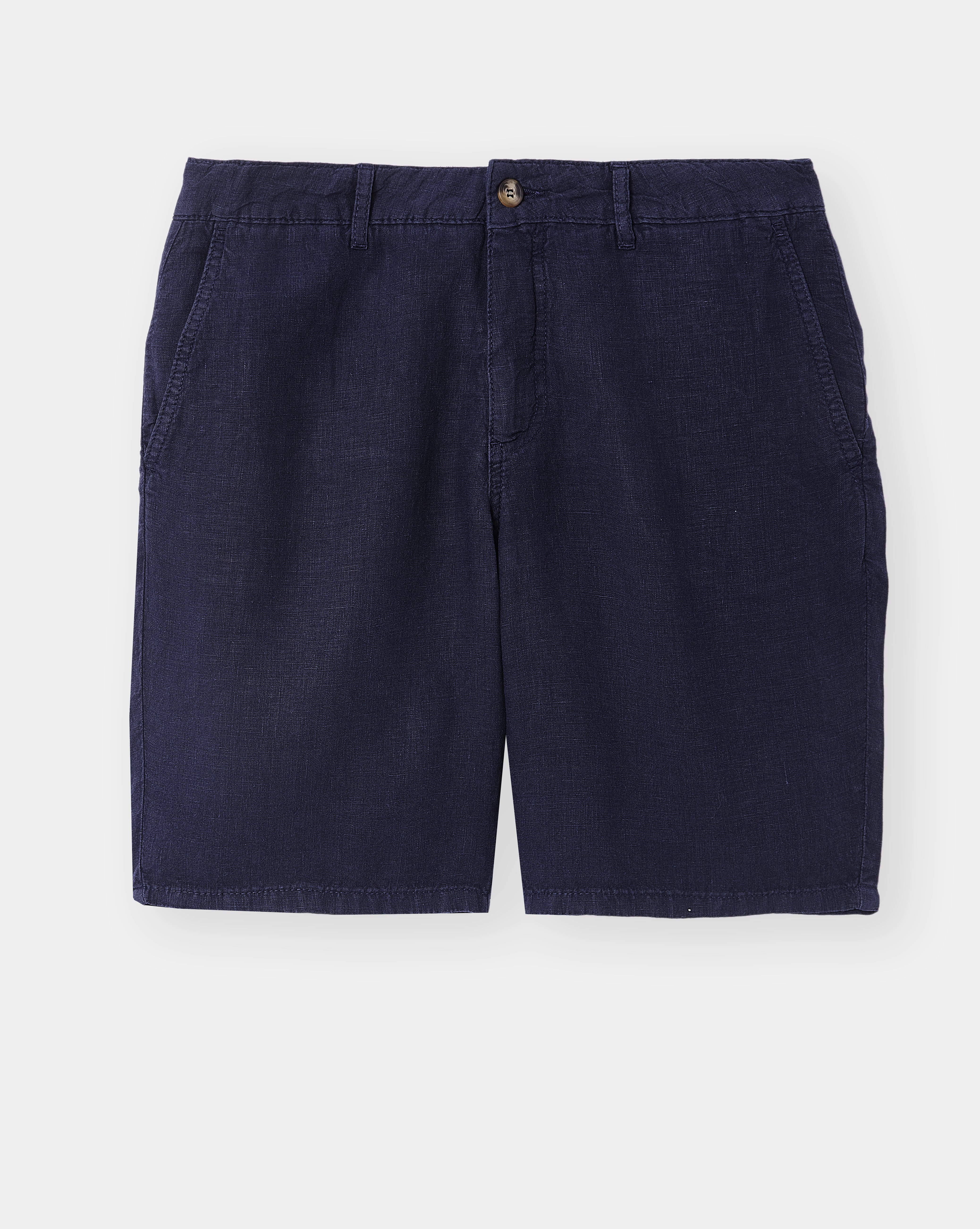 NAVY BLUE LINEN SHORTS