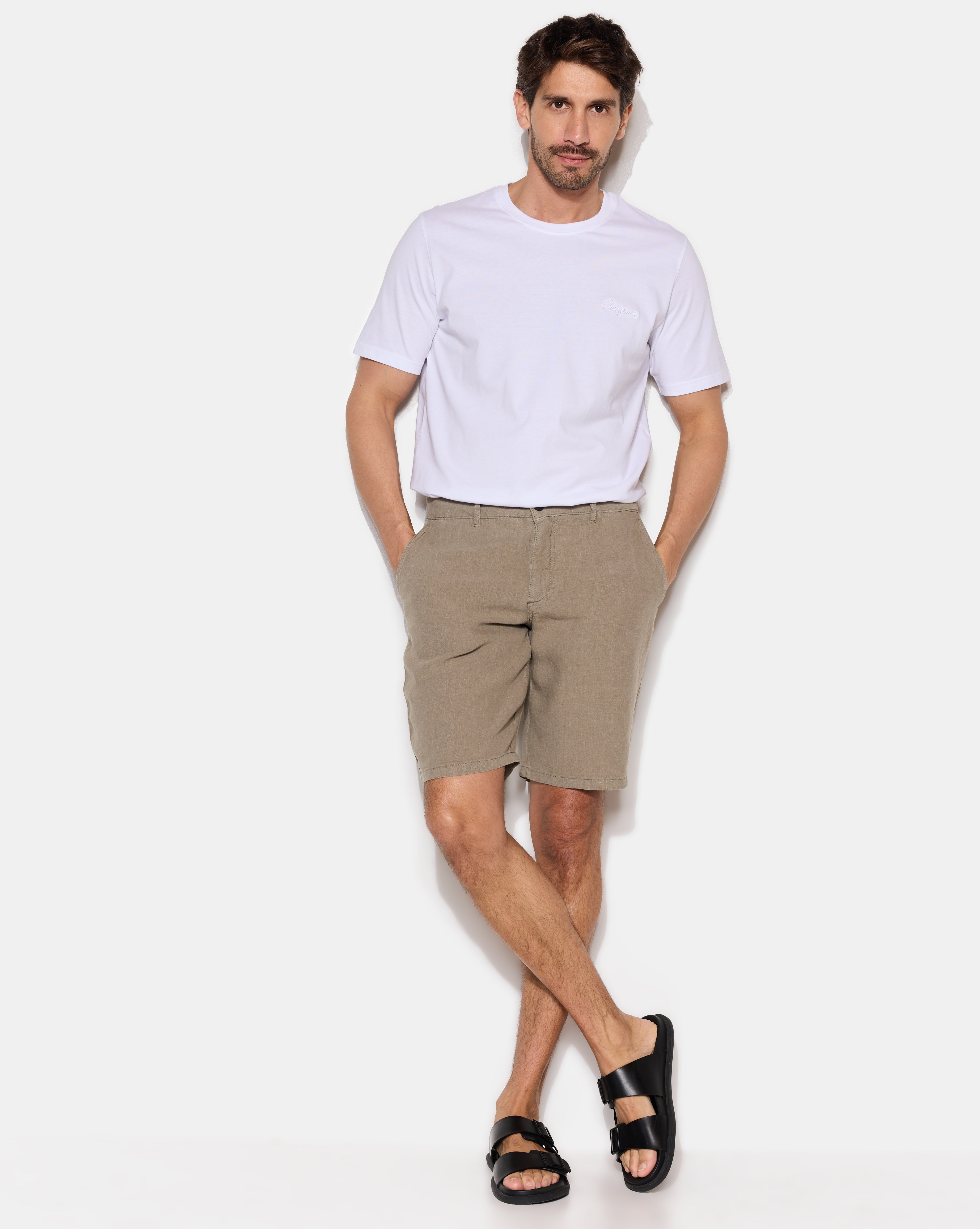 LINEN SHORT ARMY