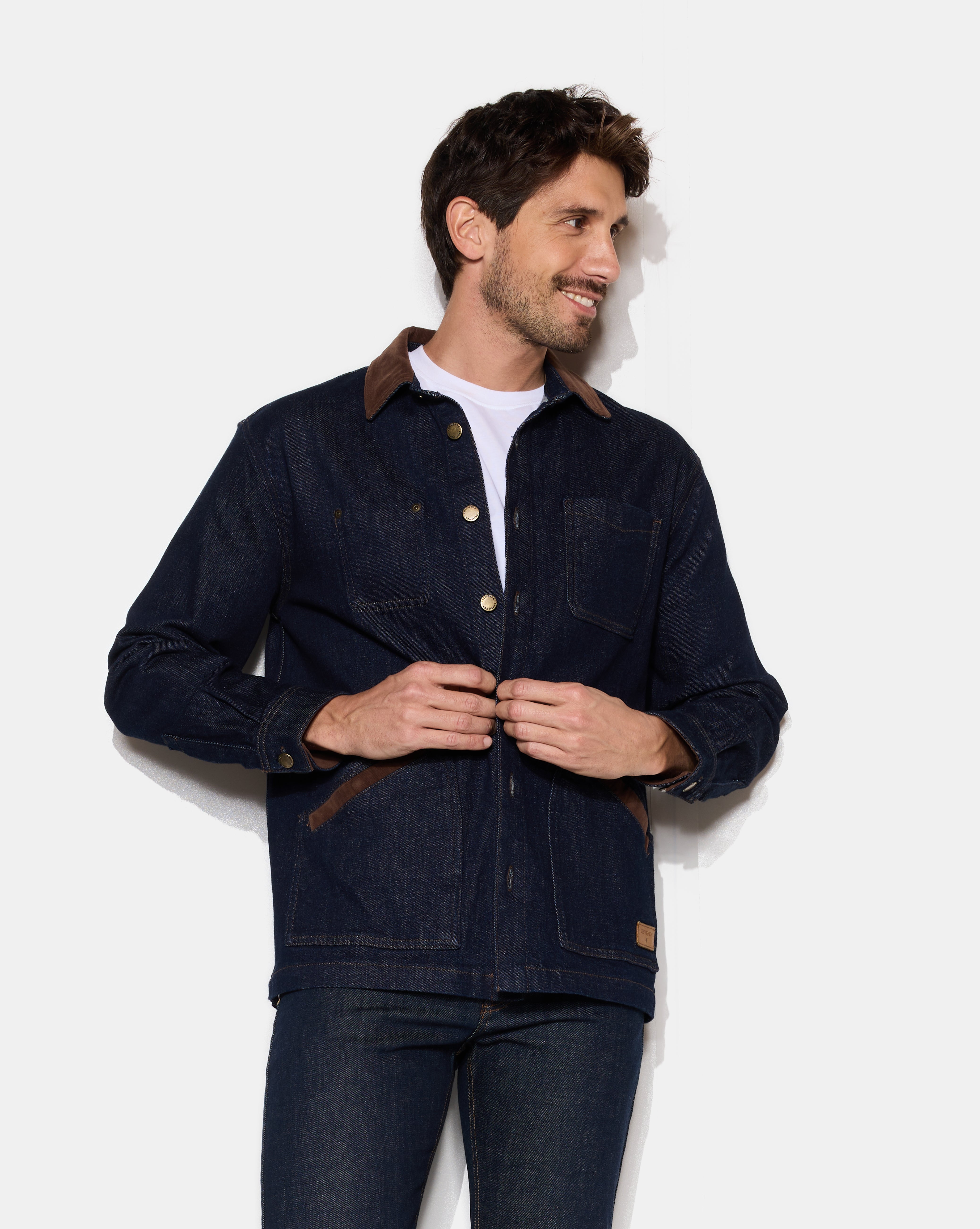 DEREK NAVY BLUE OVERSHIRT