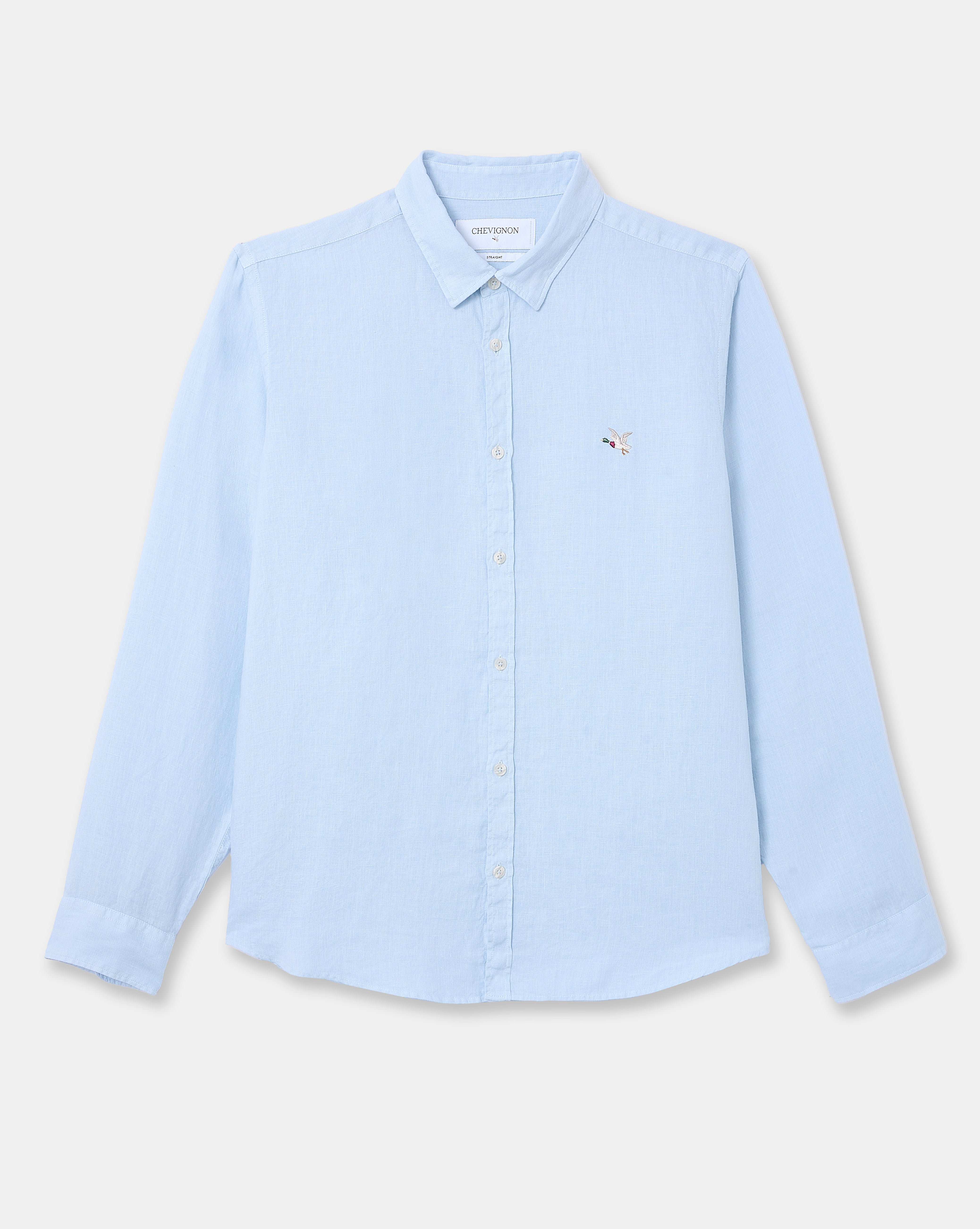 HEMD LEINEN LZ HELLBLAU