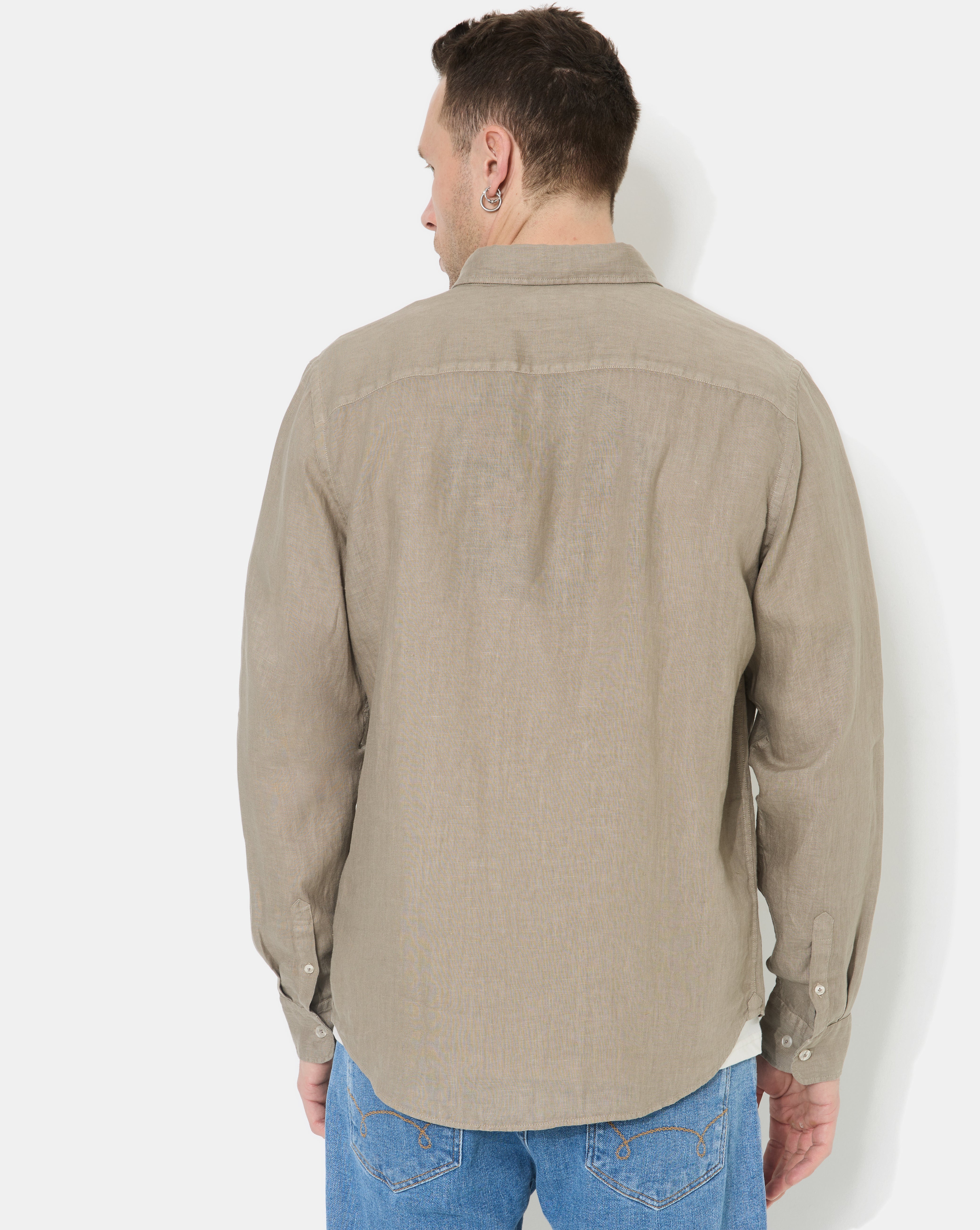 HEMD LINO LANGARM ARMY