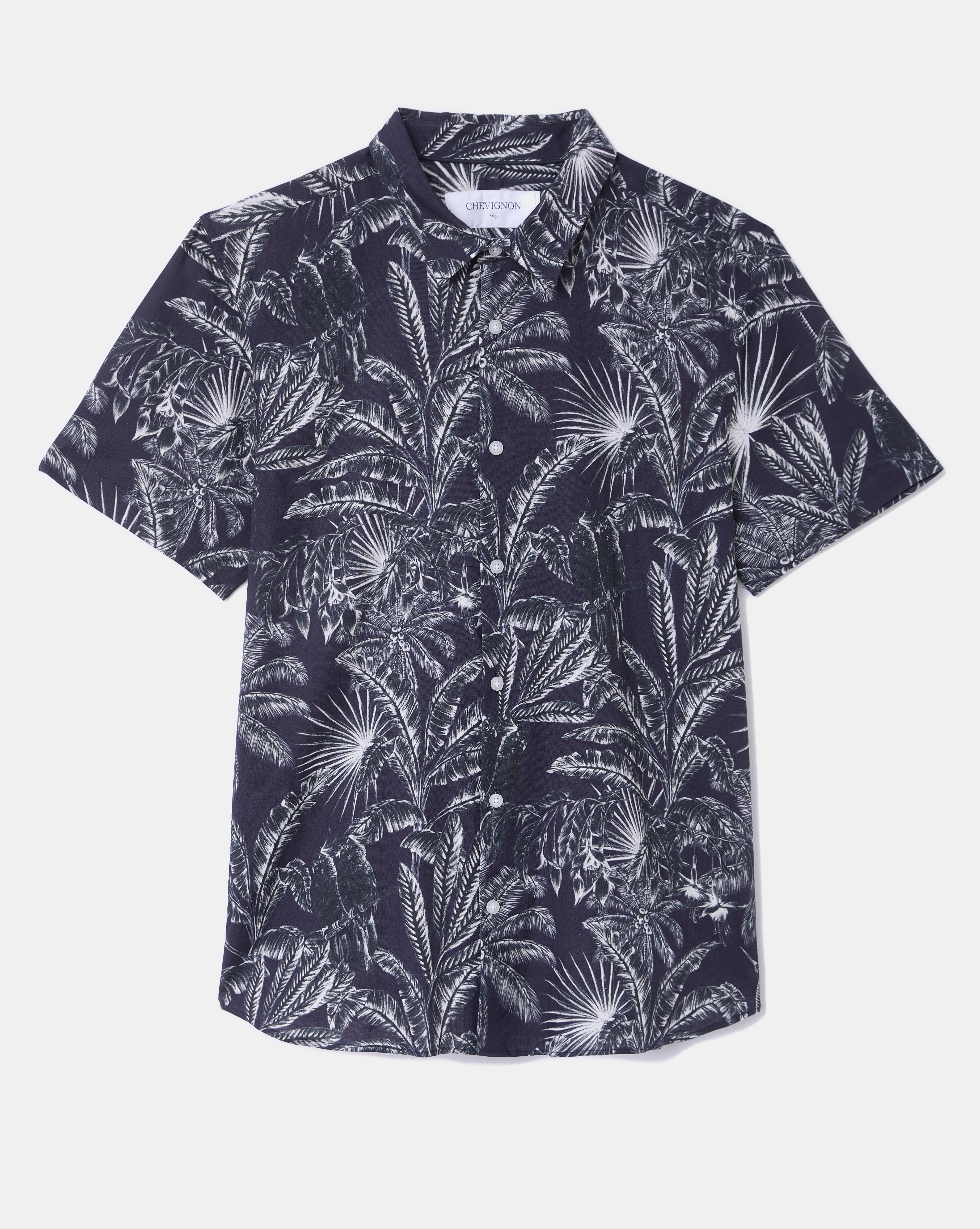 CHEMISE DOMINO BLEU MARINE