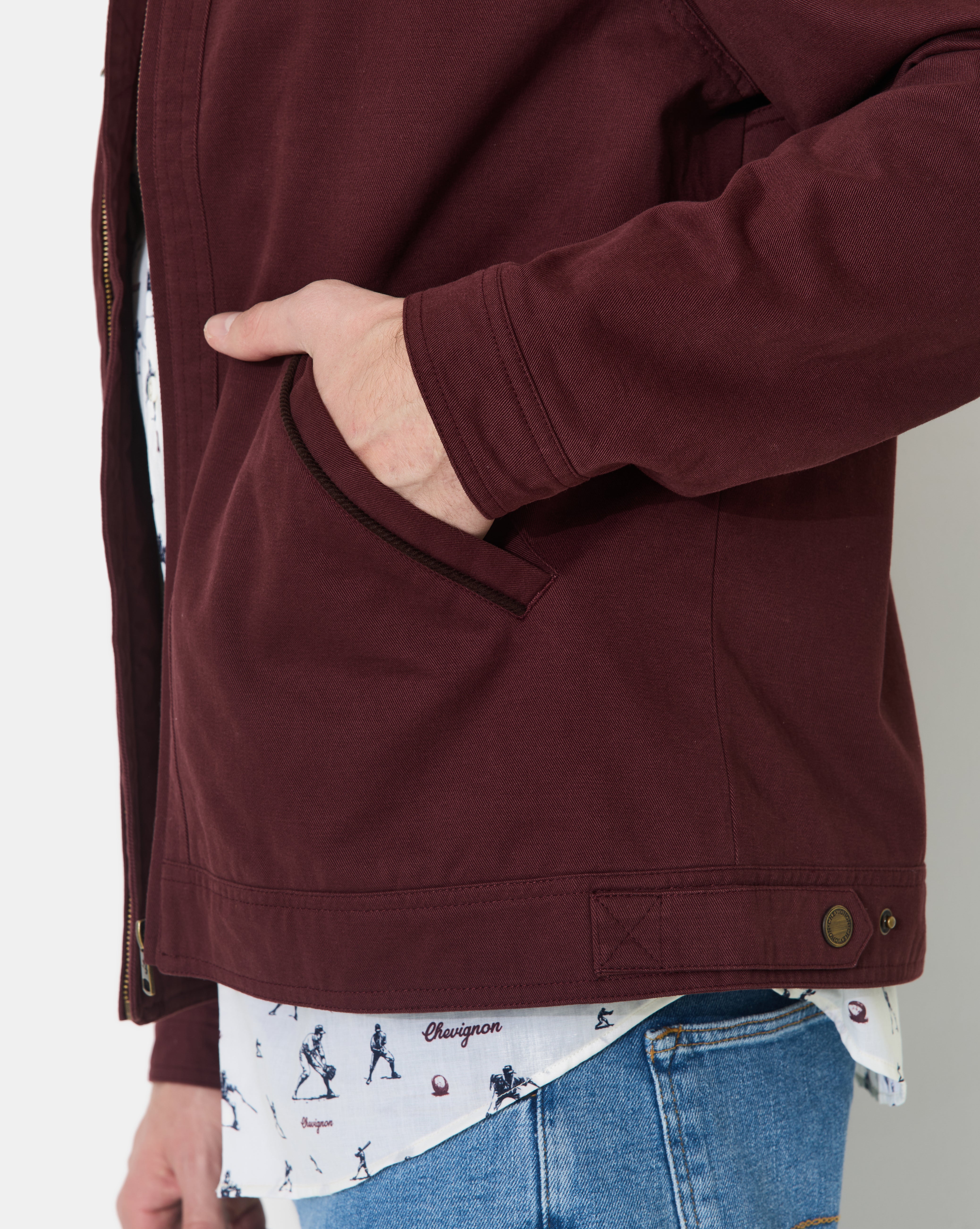 DALTON BURGUNDY JACKET