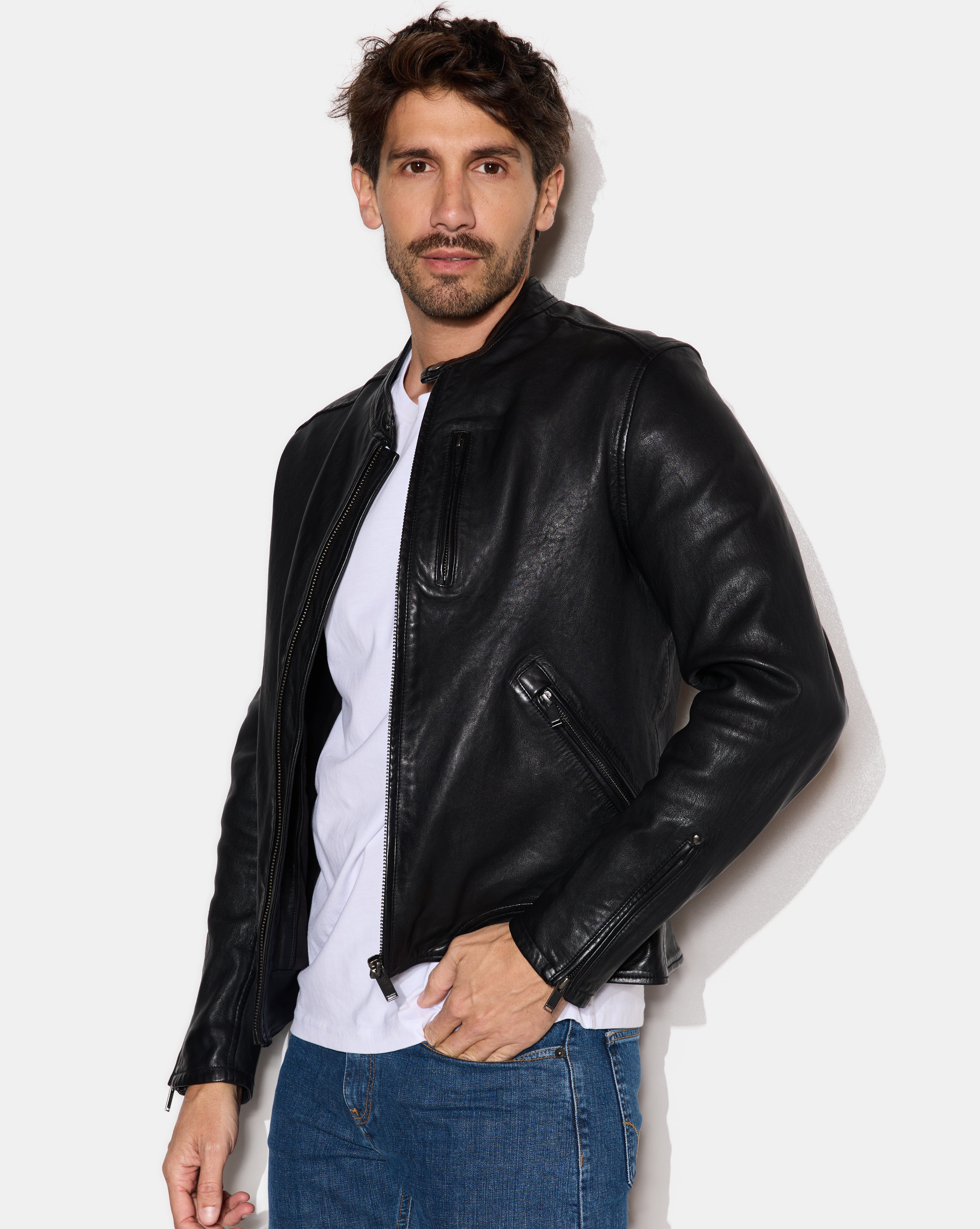 LEDERJACKE DUKE SCHWARZ
