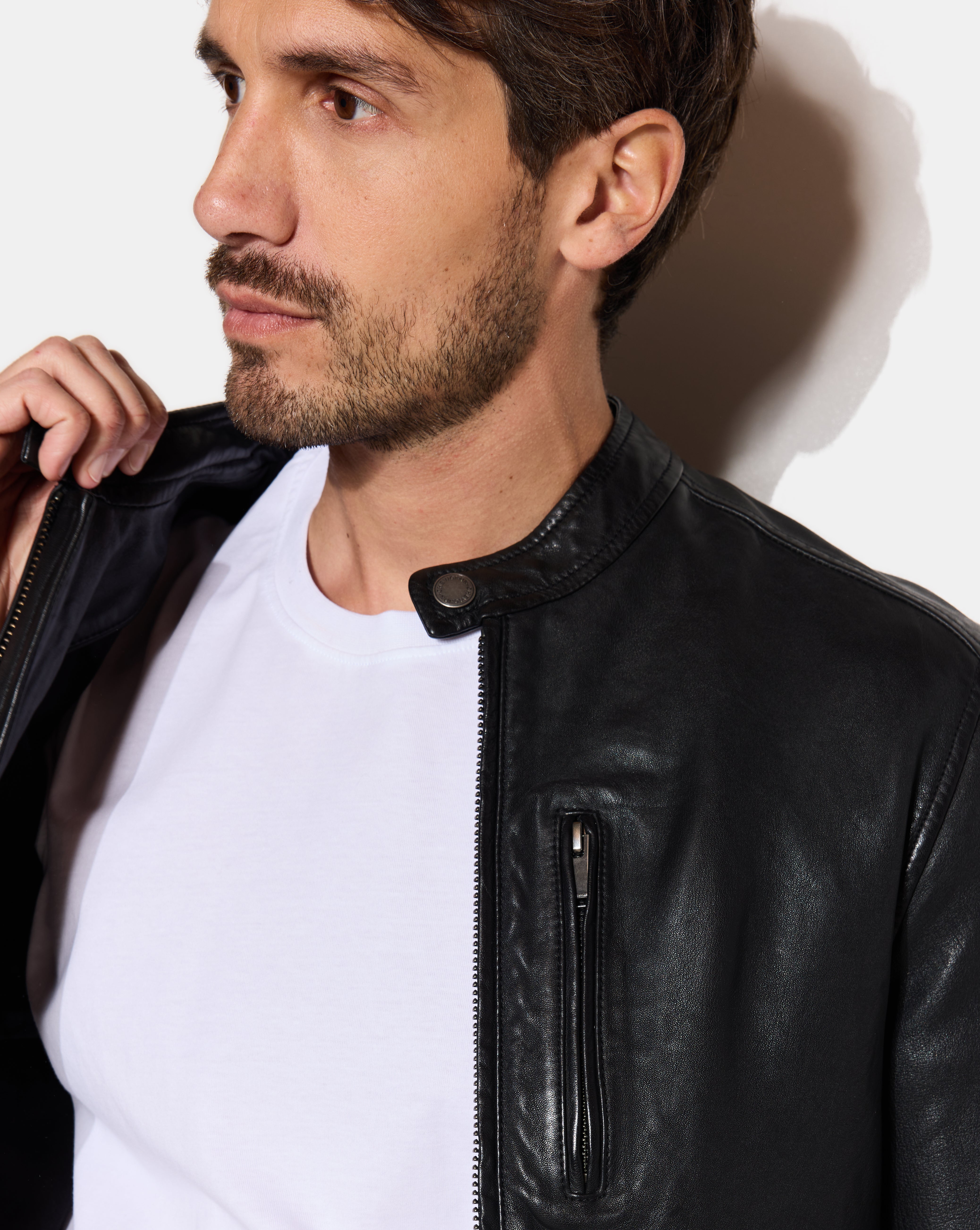 LEDERJACKE DUKE SCHWARZ