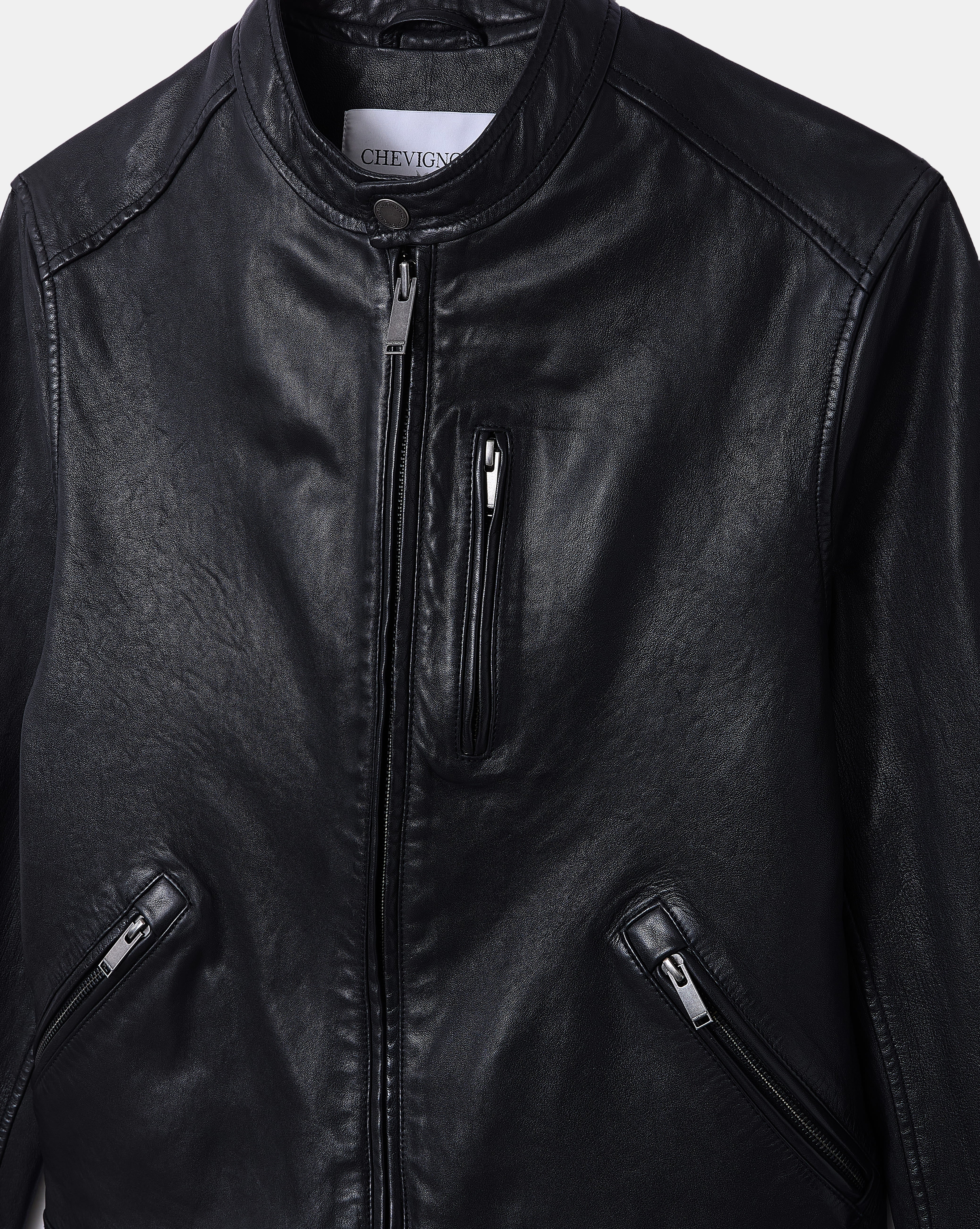 LEDERJACKE DUKE SCHWARZ