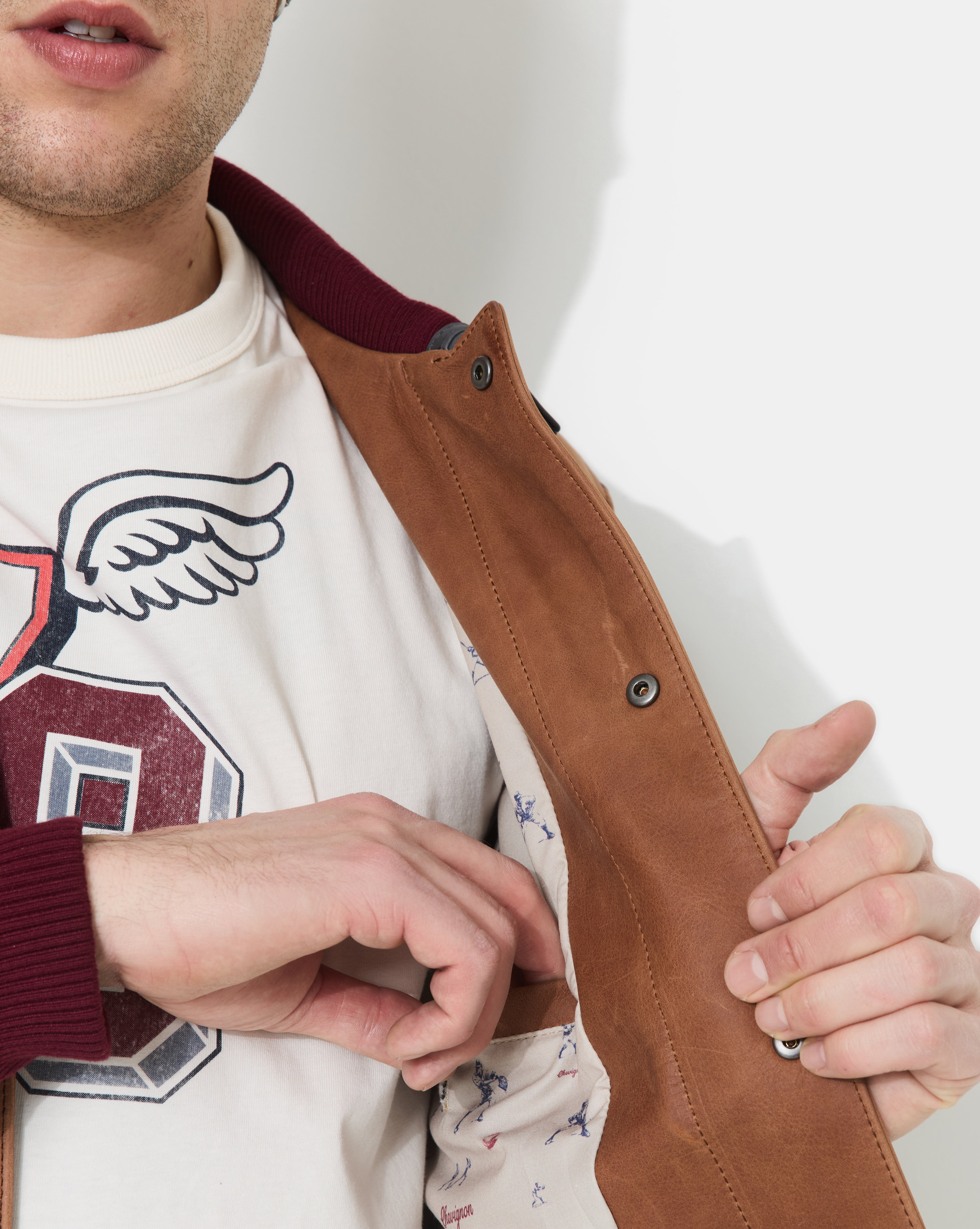 LEDERJACKE DEAREST BEIGE