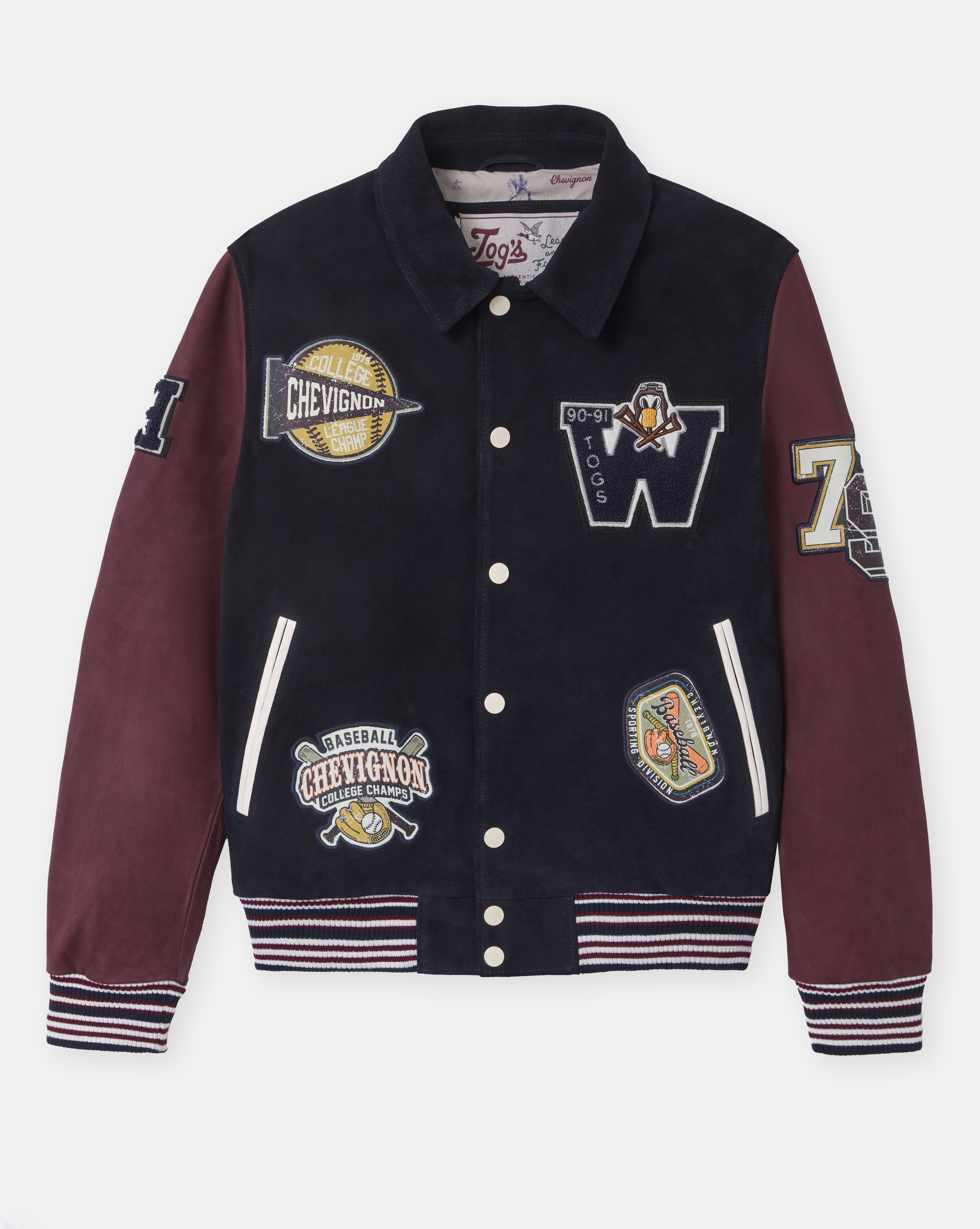 TEDDY AUS BLAUEM LEDER