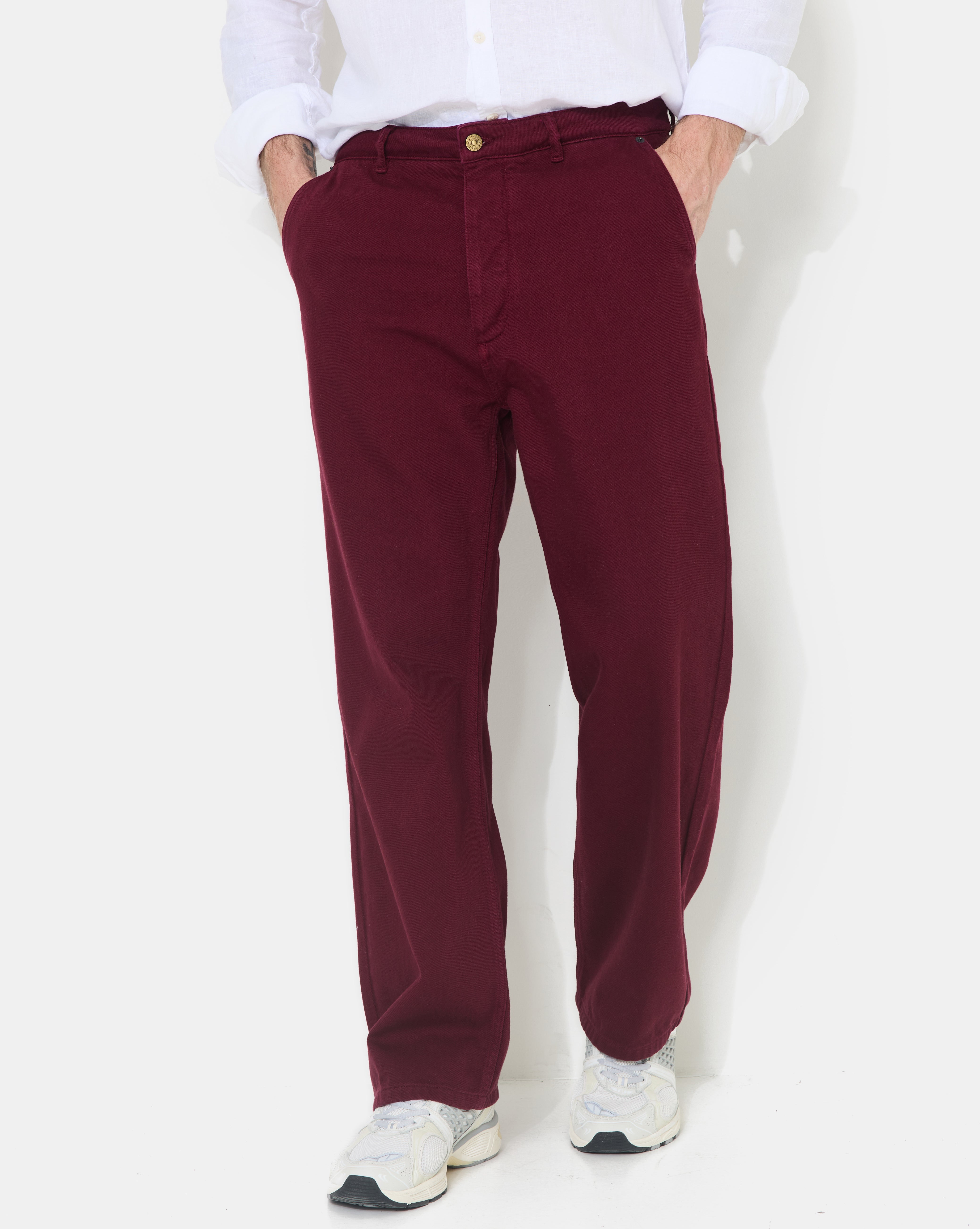 PANTALON DRAKE BURGUNDY
