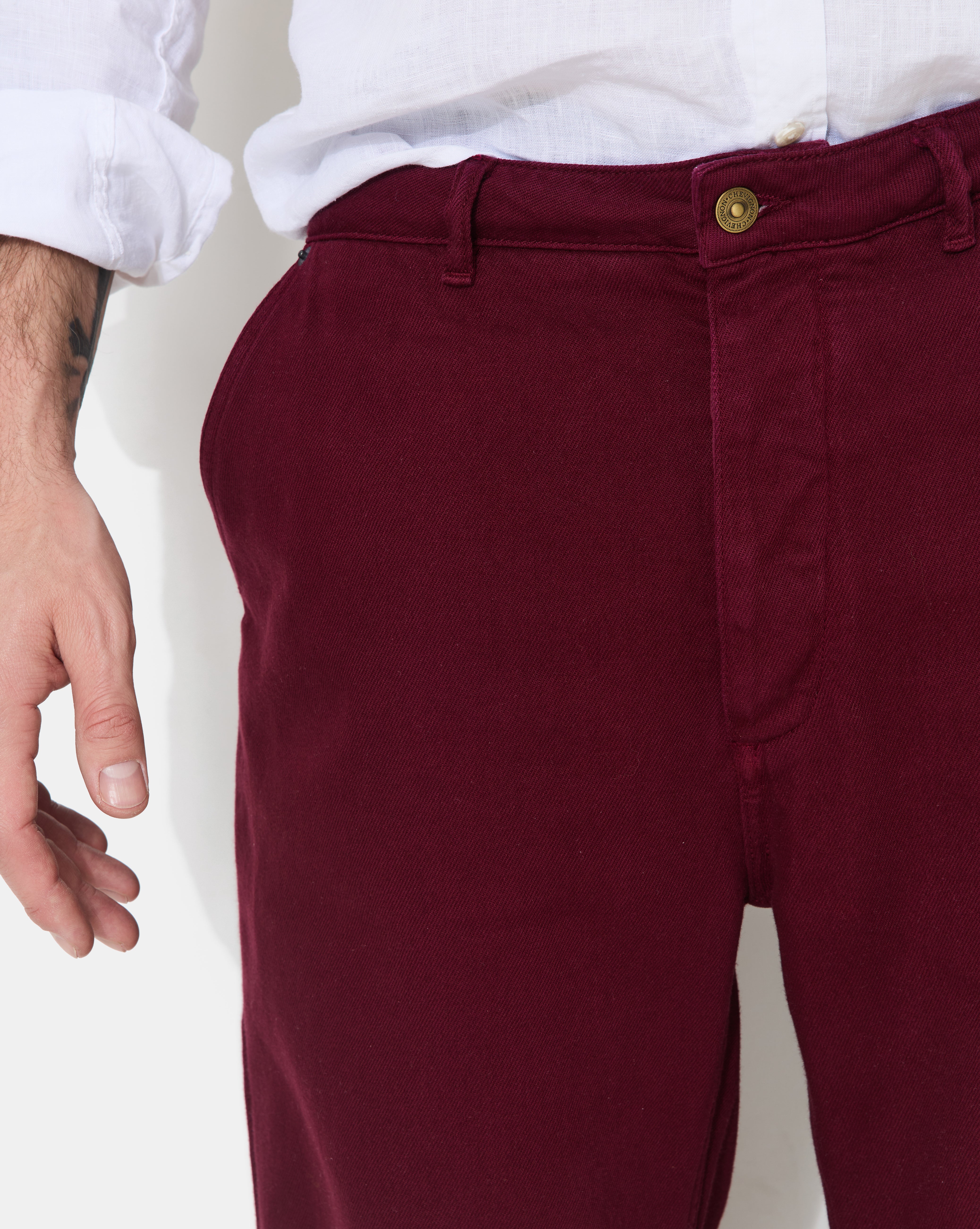 PANTALON DRAKE BURGUNDY