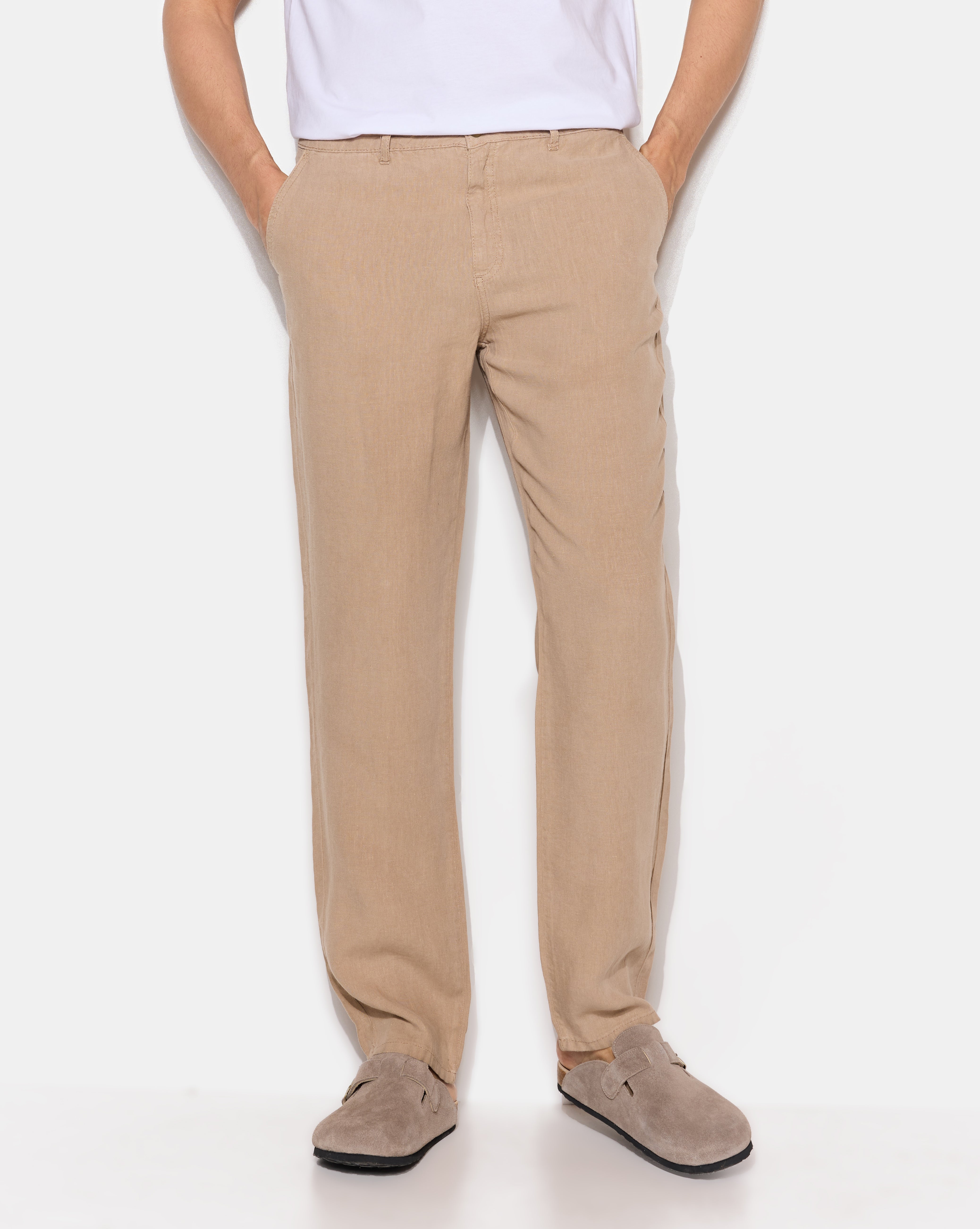 CHINO LEINEN BEIGE
