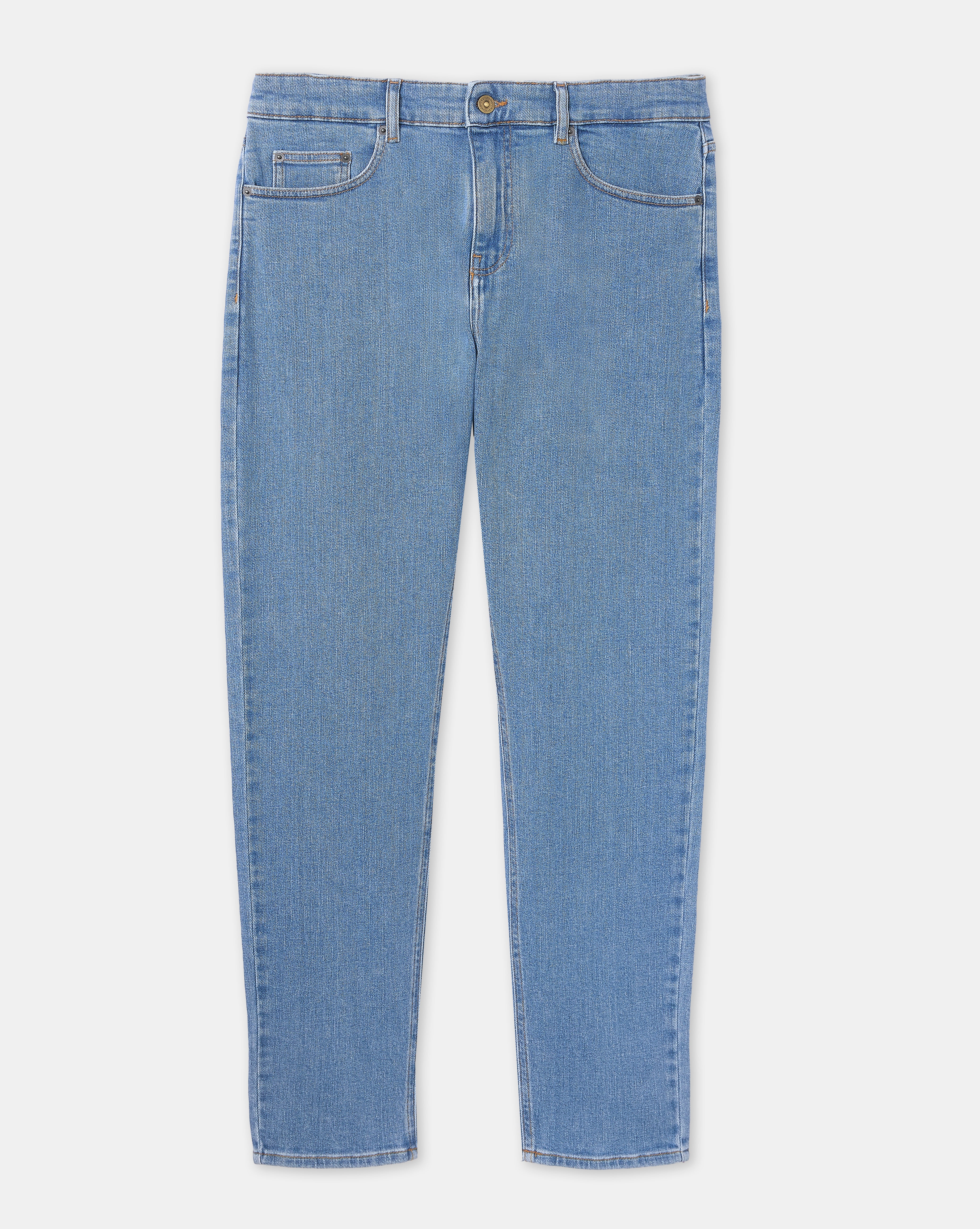 HELLBLAUE JEANS, SCHMAL ZULAUFEND