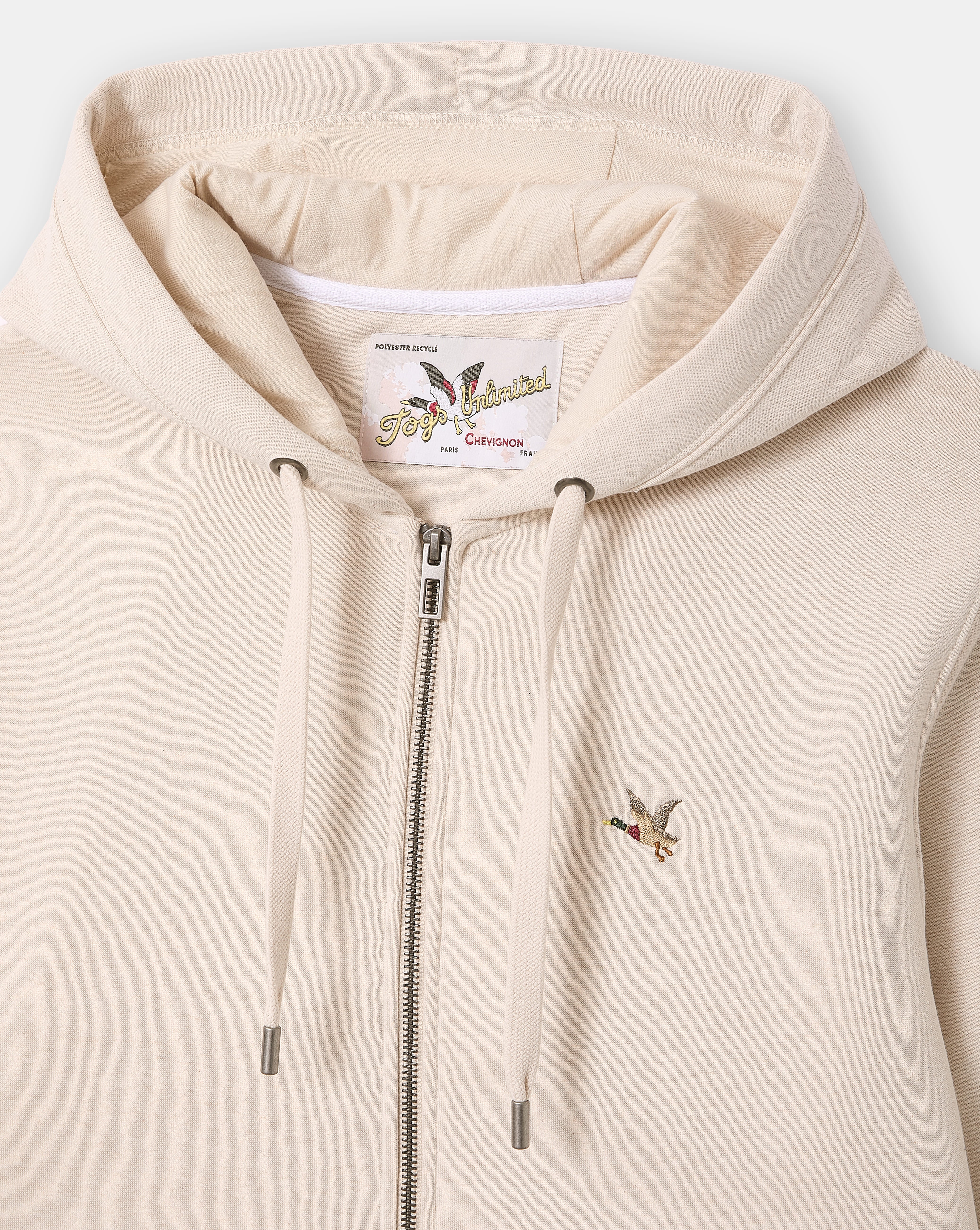 SWEATSHIRT CITY KAPUZENJACKE BEIGE