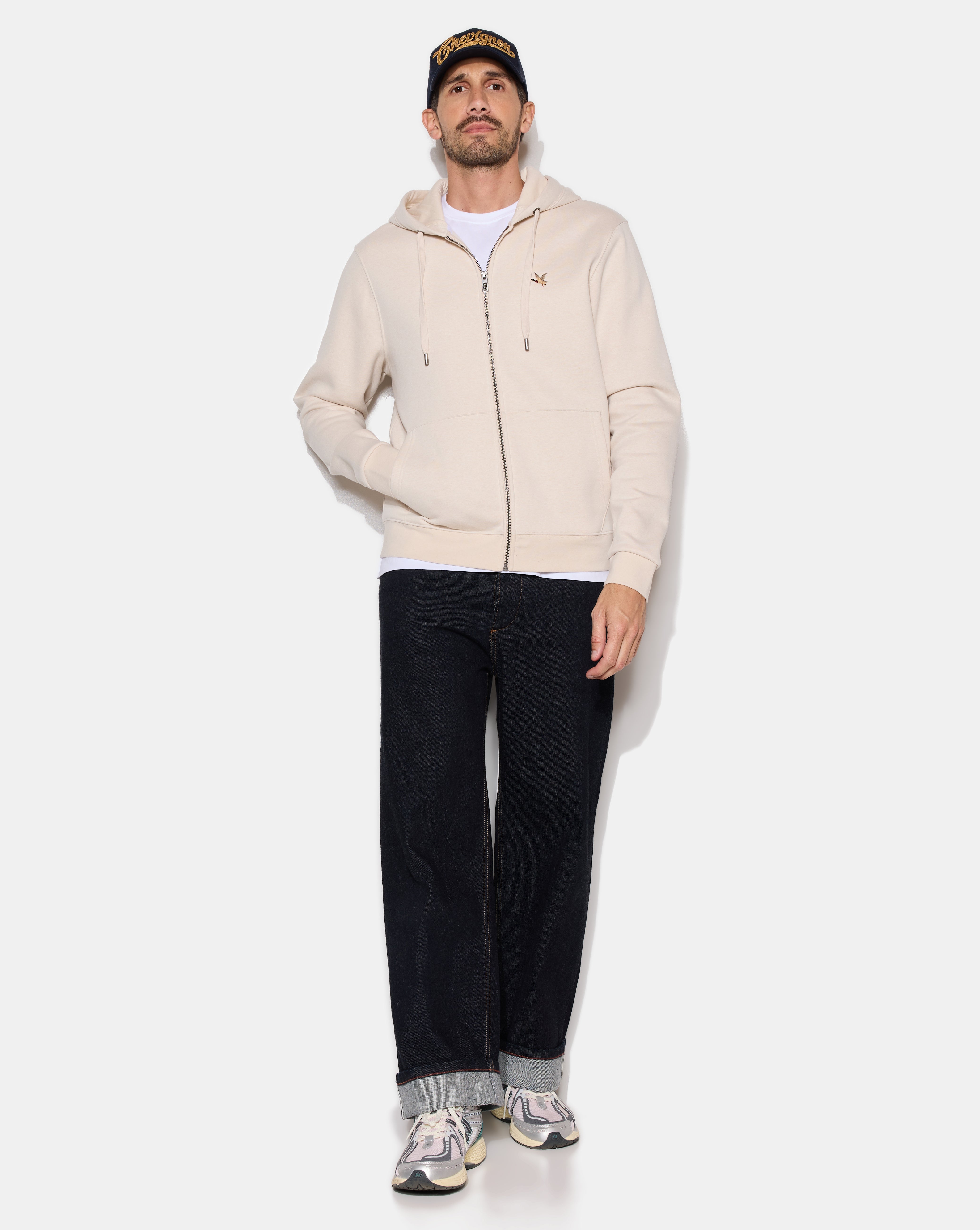 SWEATSHIRT CITY KAPUZENJACKE BEIGE
