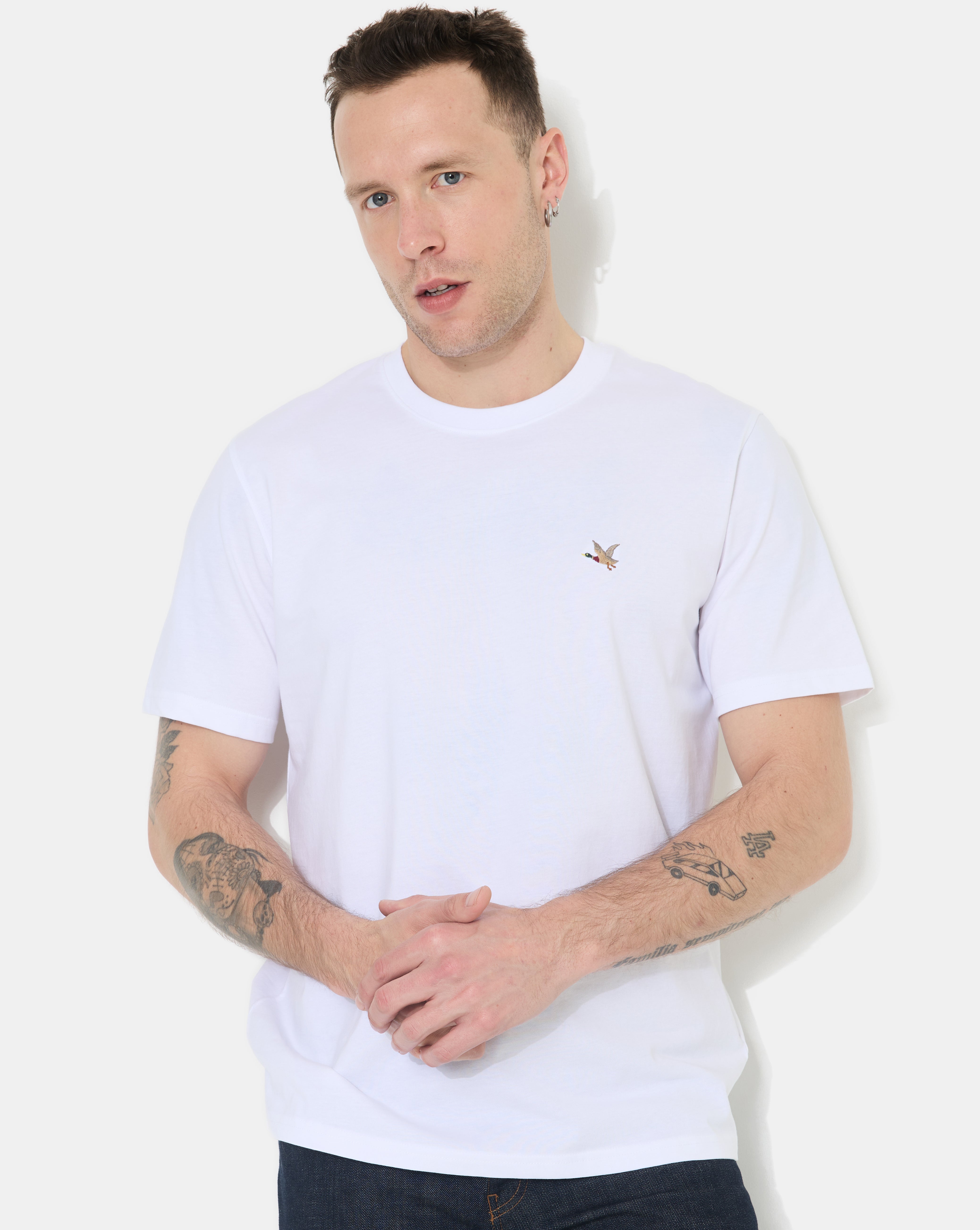 WEISSES T-TOGS-T-SHIRT