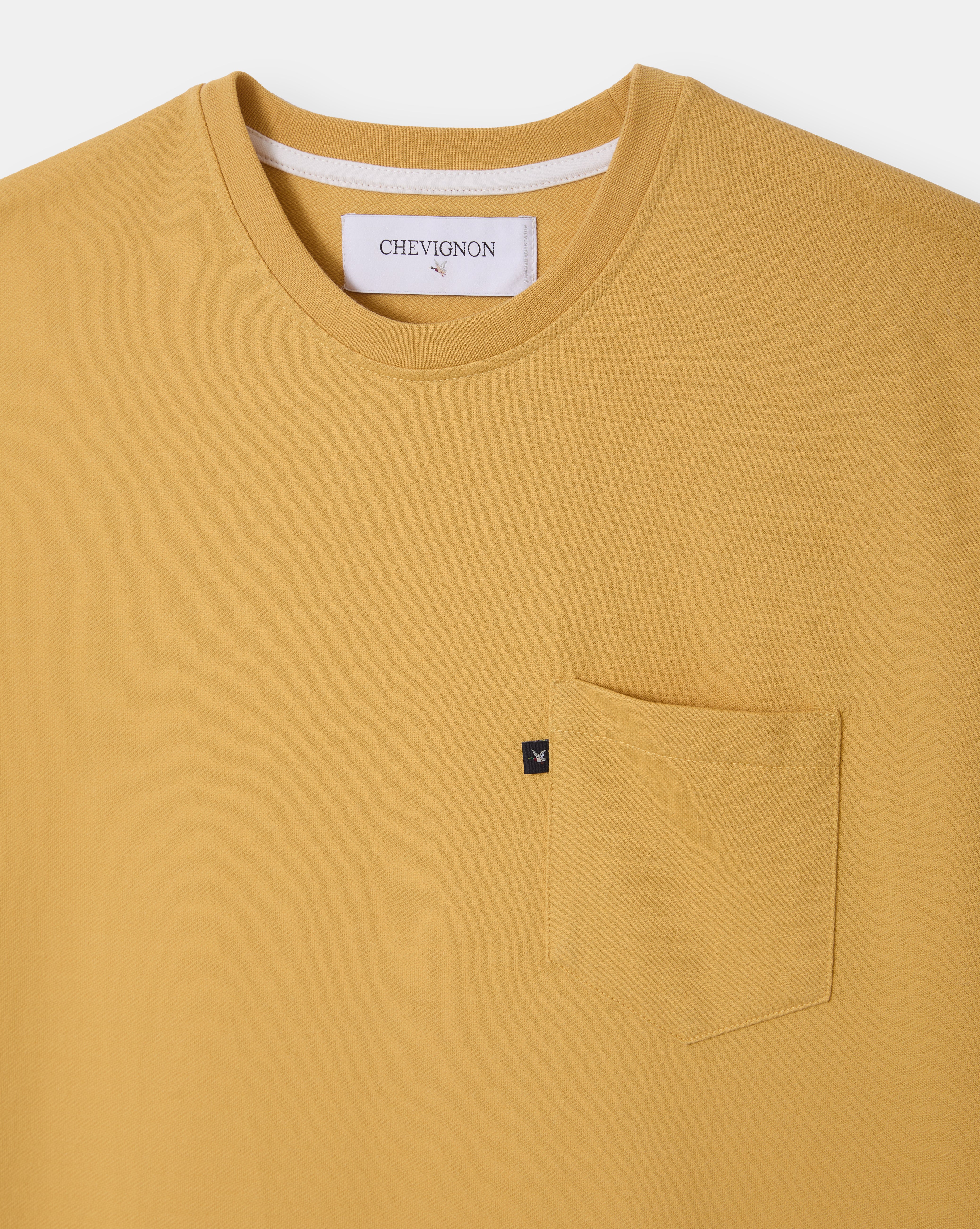 T-SHIRT POCKET TEE OCRE